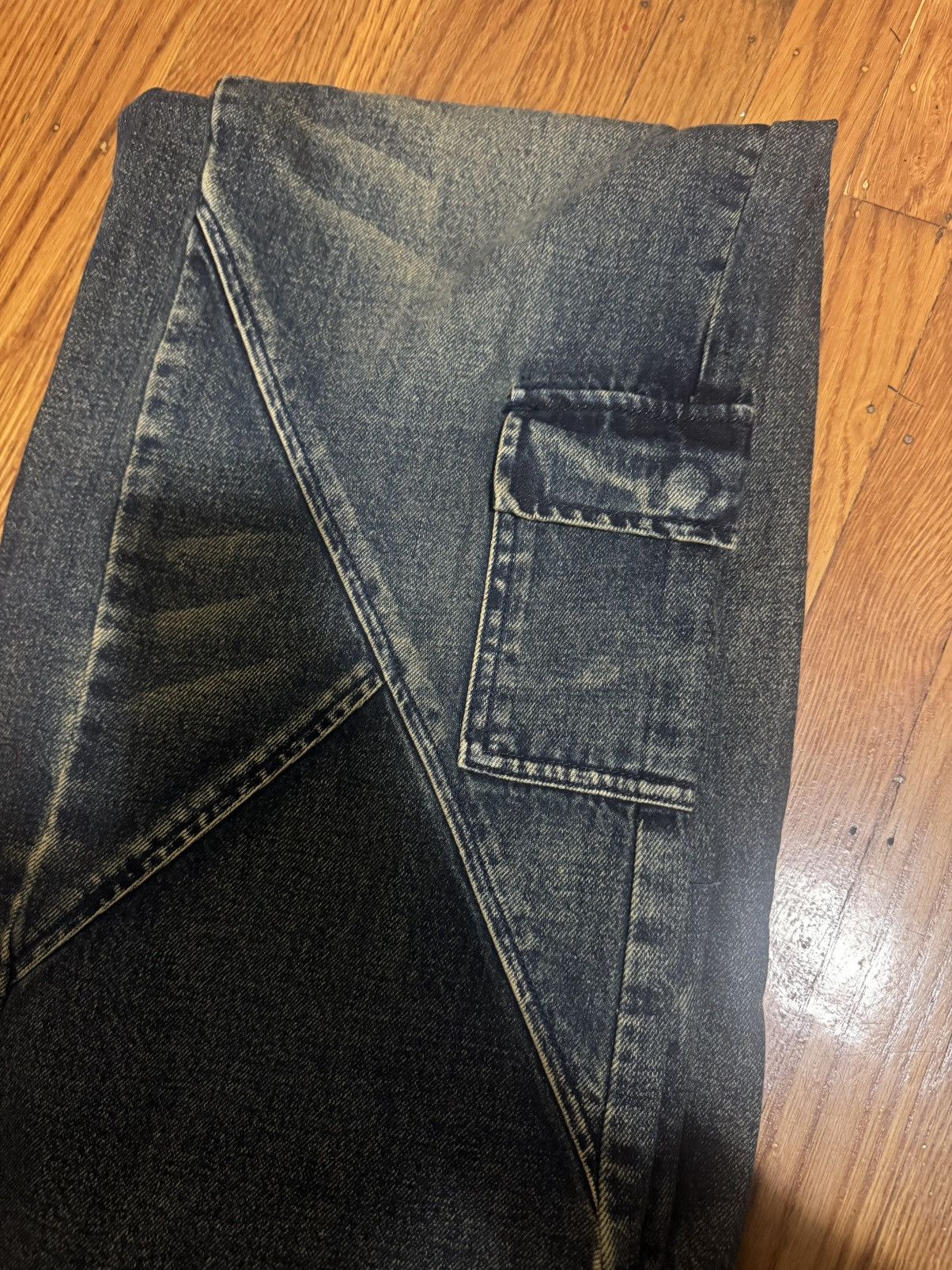 Japanese Brand Aprils Array A cut flared denim Size US 34 / EU 50 - 6 Thumbnail
