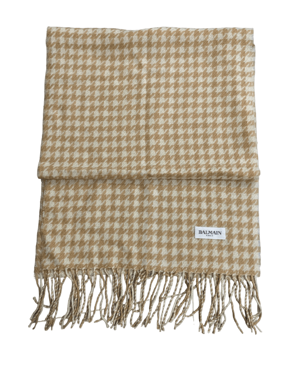 Balmain Brand new Balmain Wool Monogram Check Scarf Muffler Size ONE SIZE - 2 Thumbnail