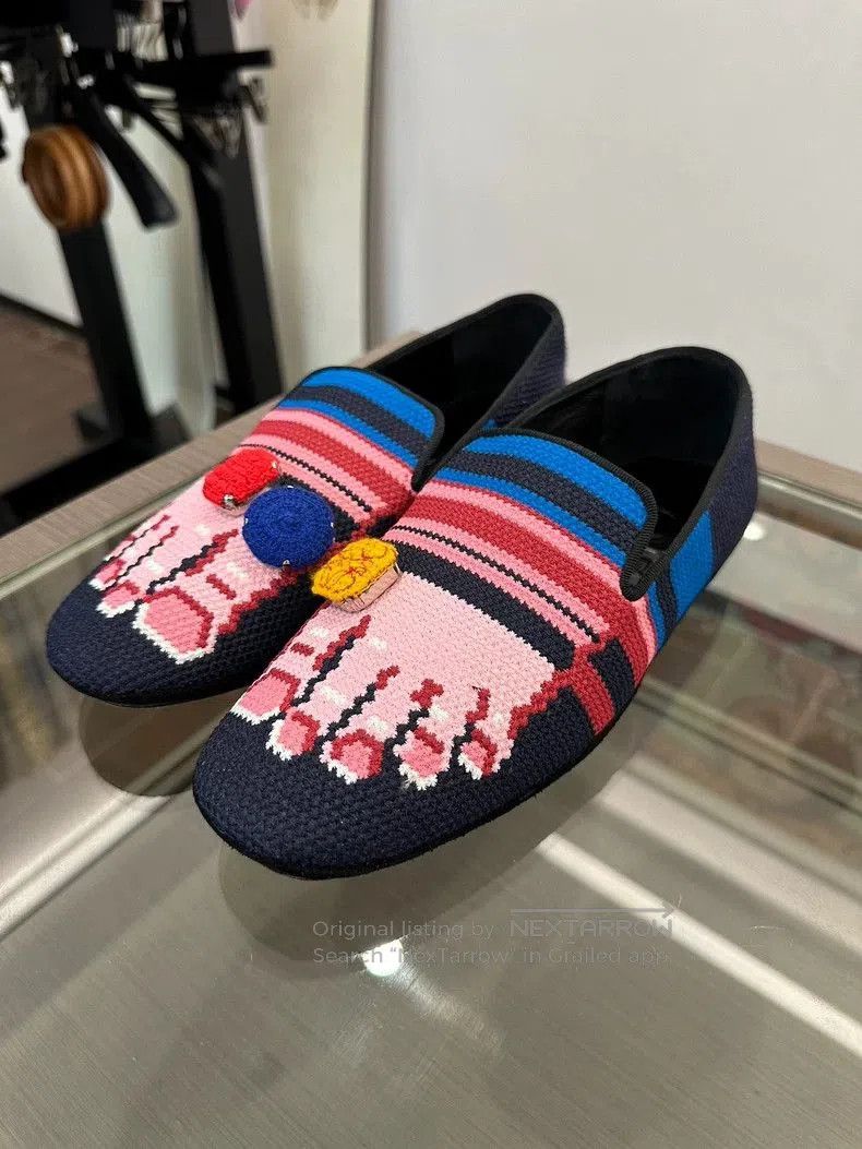 Loewe Loewe Embroidered Toe Women's Loafers. Size US 8 / IT 38 - 1 Thumbnail