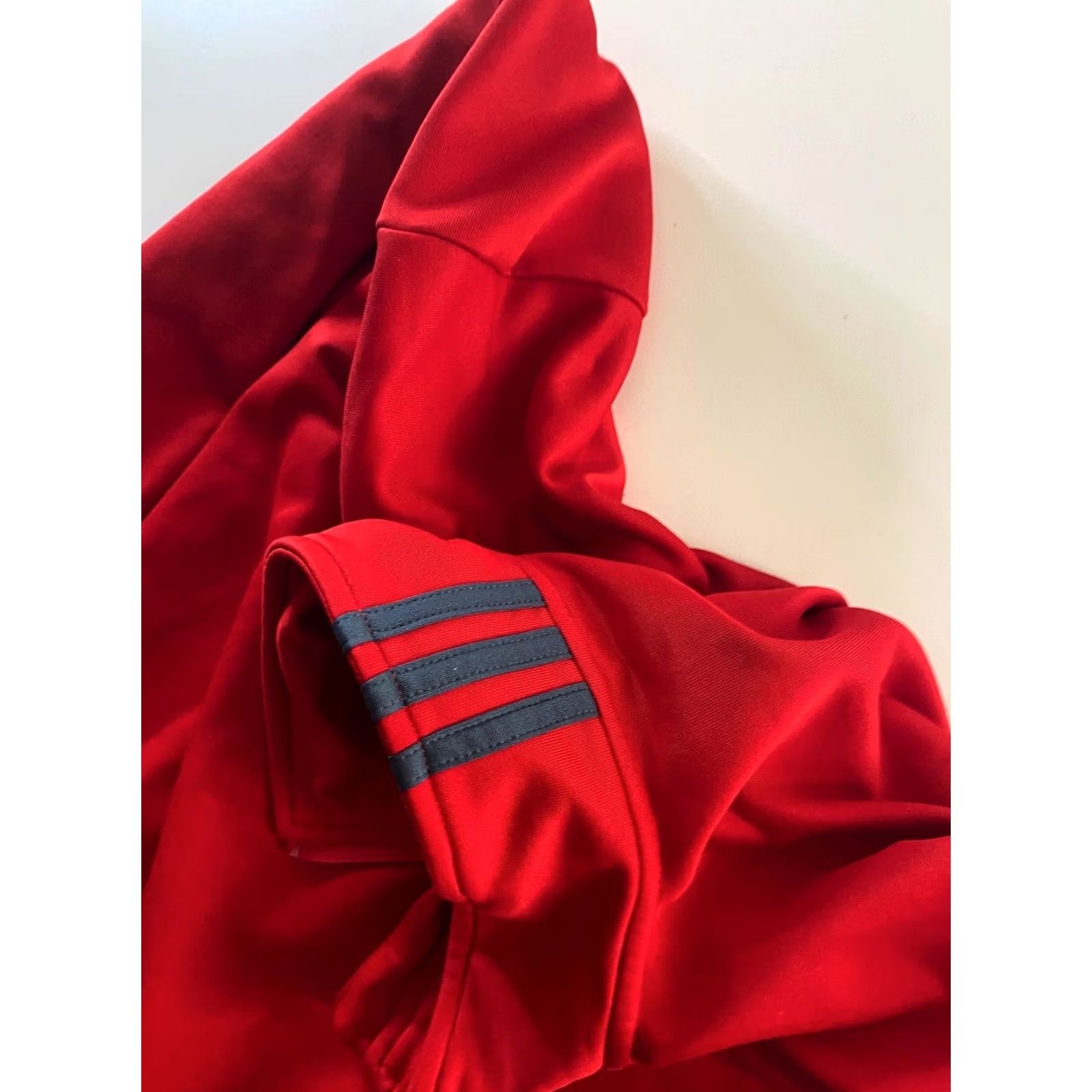 Adidas Adidas Sweater Large L Red Gray Trim Zippered Multicolor Men Size US L / EU 52-54 / 3 - 6 Thumbnail