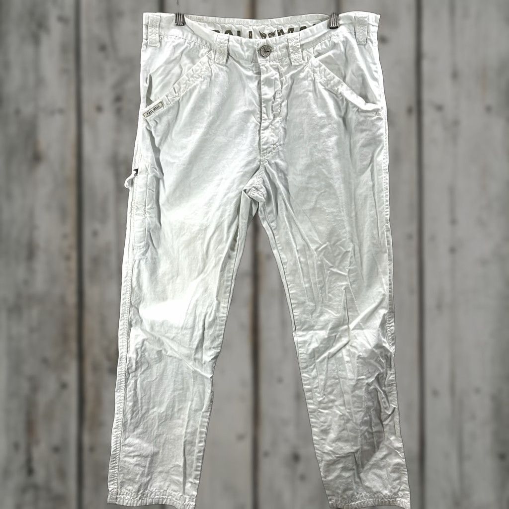 Vintage Pall Mall Mens Cargo Pants 32 Vintage Ivory Pall Mall Cargo Straight Regular Vintage y2k Preppy Beach Boho 90s Mens Size US 32 / EU 48 - 1 Thumbnail