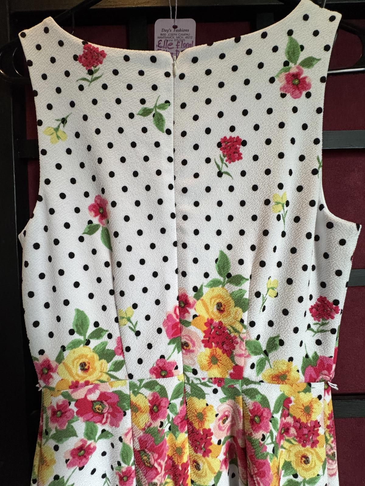 Ellesse Elle Floral Polka Dot Dress Size small Size S / US 4 / IT 40 - 4 Thumbnail