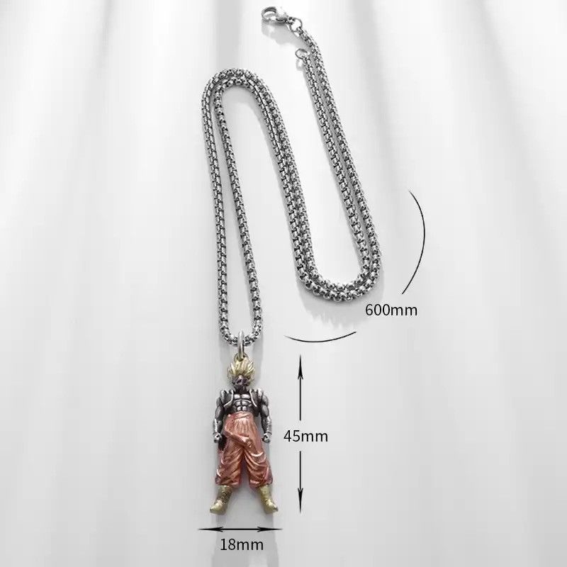 Jewelry Yellow Hair Muscular Man Pendant Necklace Size ONE SIZE - 6 Thumbnail