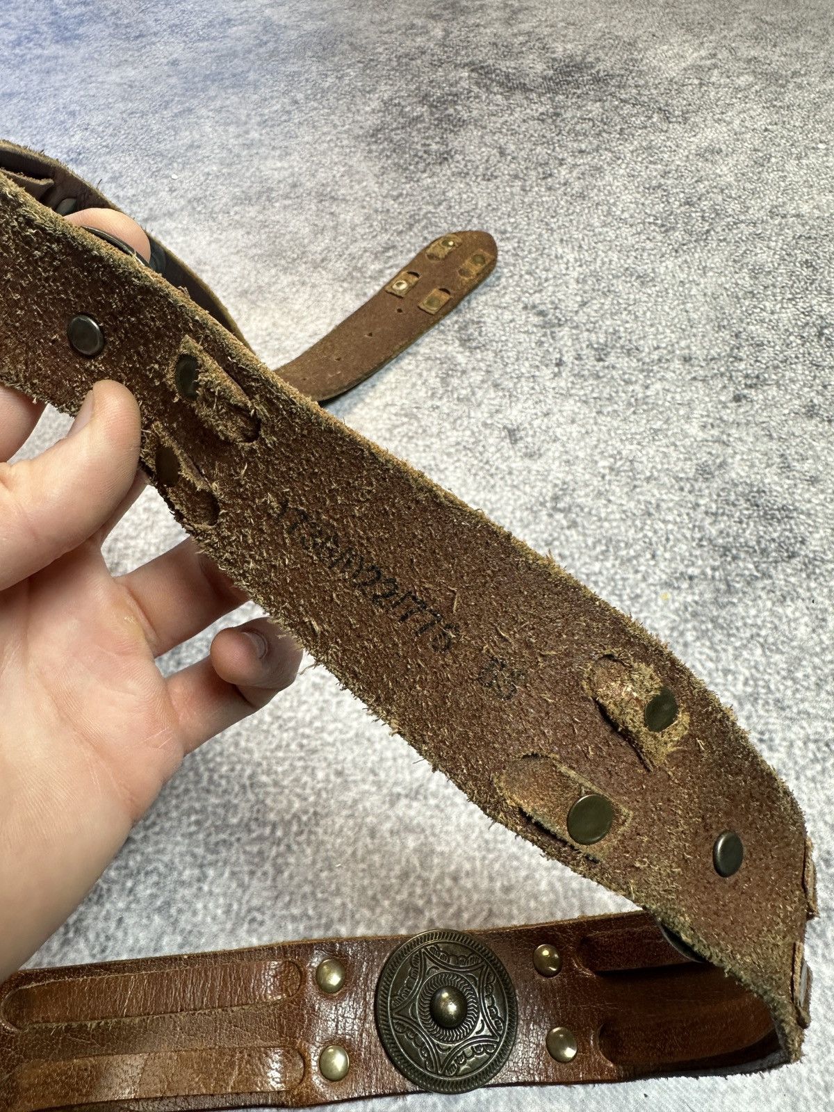 Other Y2K Vintage leather Belts Avant Garden Rare Casual Hype VTg Size ONE SIZE - 5 Thumbnail