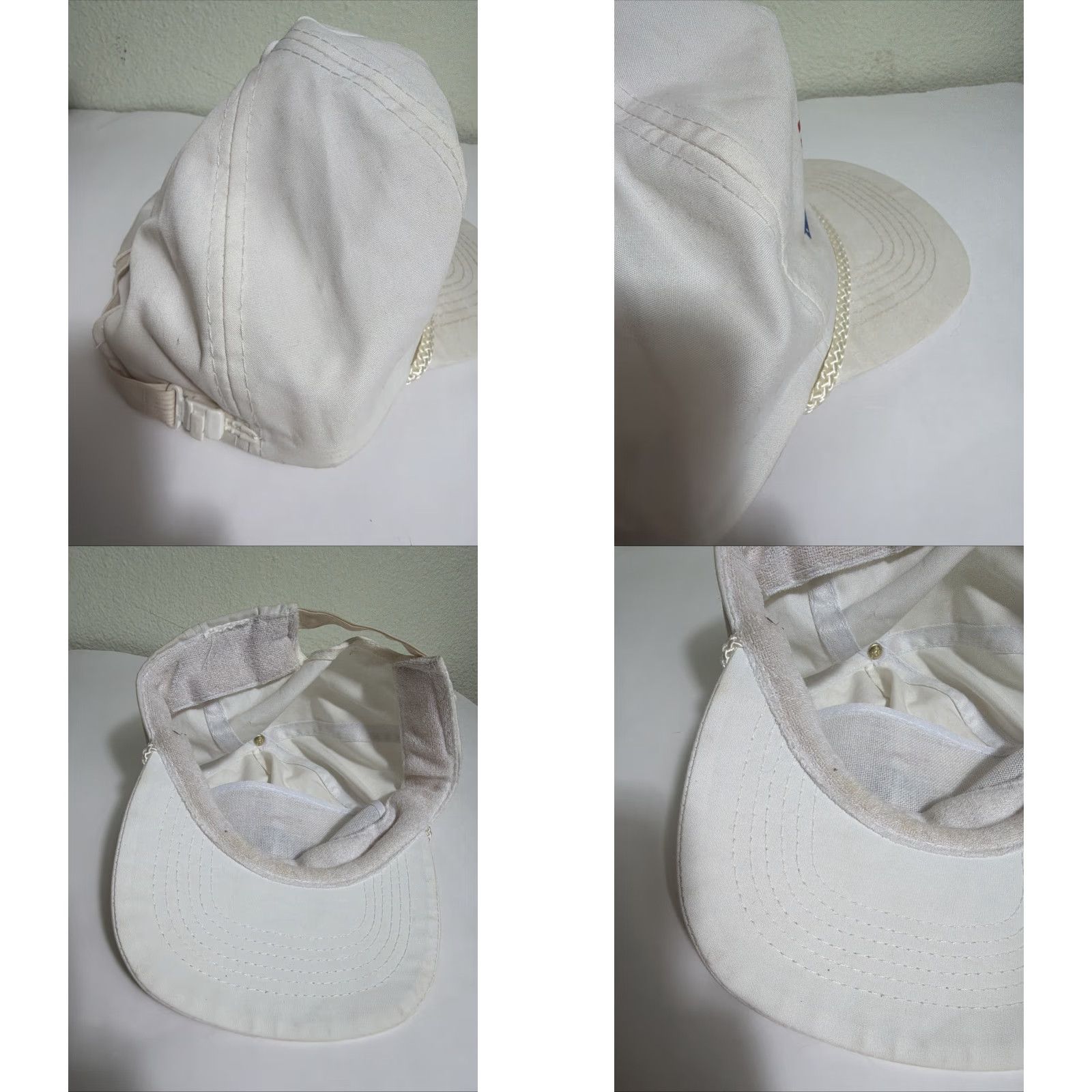Vintage VINTAGE Clinton’s Nuts Strapback Hat White Adjustable Baseball Cap Men One Size 90s Politics Size ONE SIZE - 9 Thumbnail