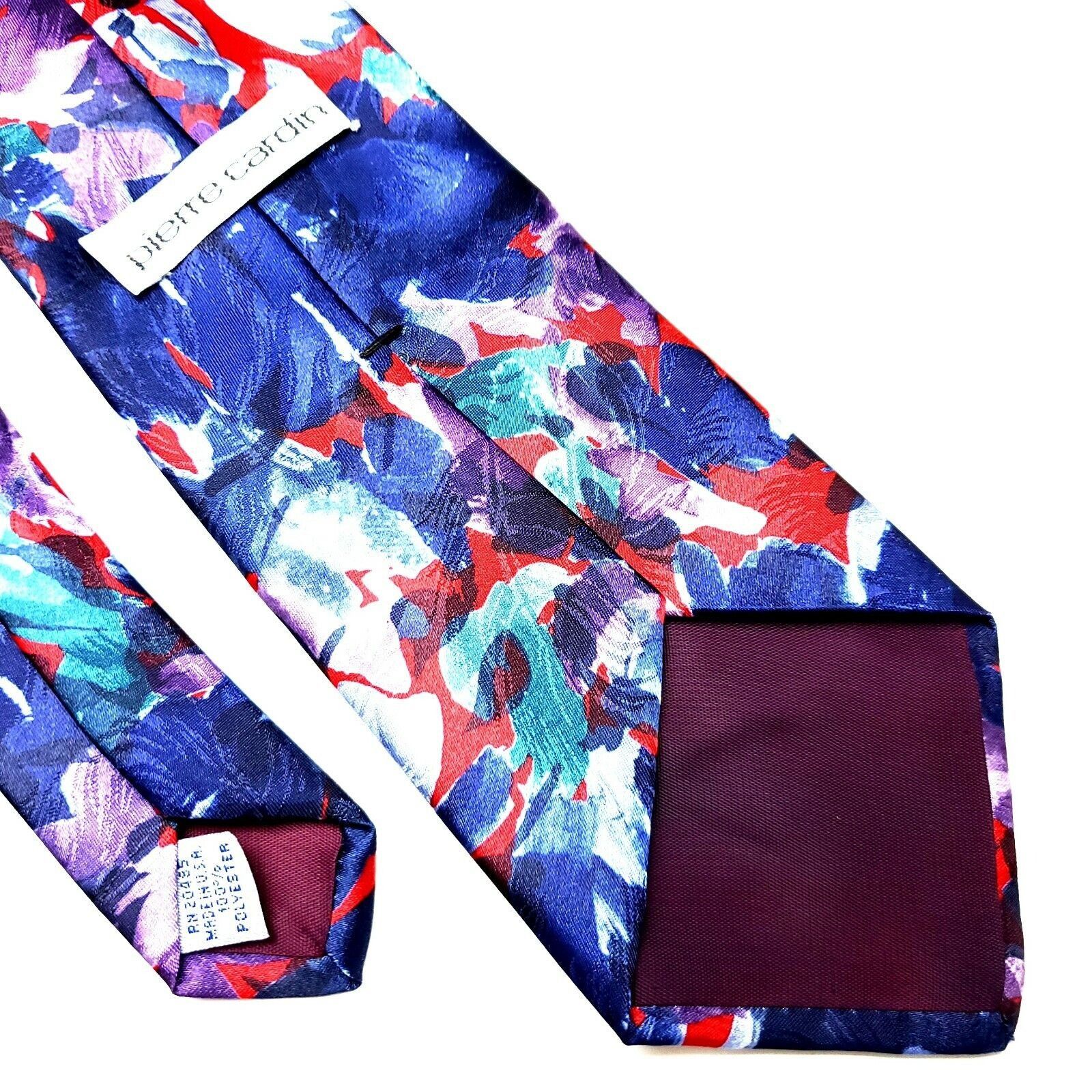 Pierre Cardin Pierre Cardin Polyester Tie Multi Colored Abstract Classic Size ONE SIZE - 5 Thumbnail