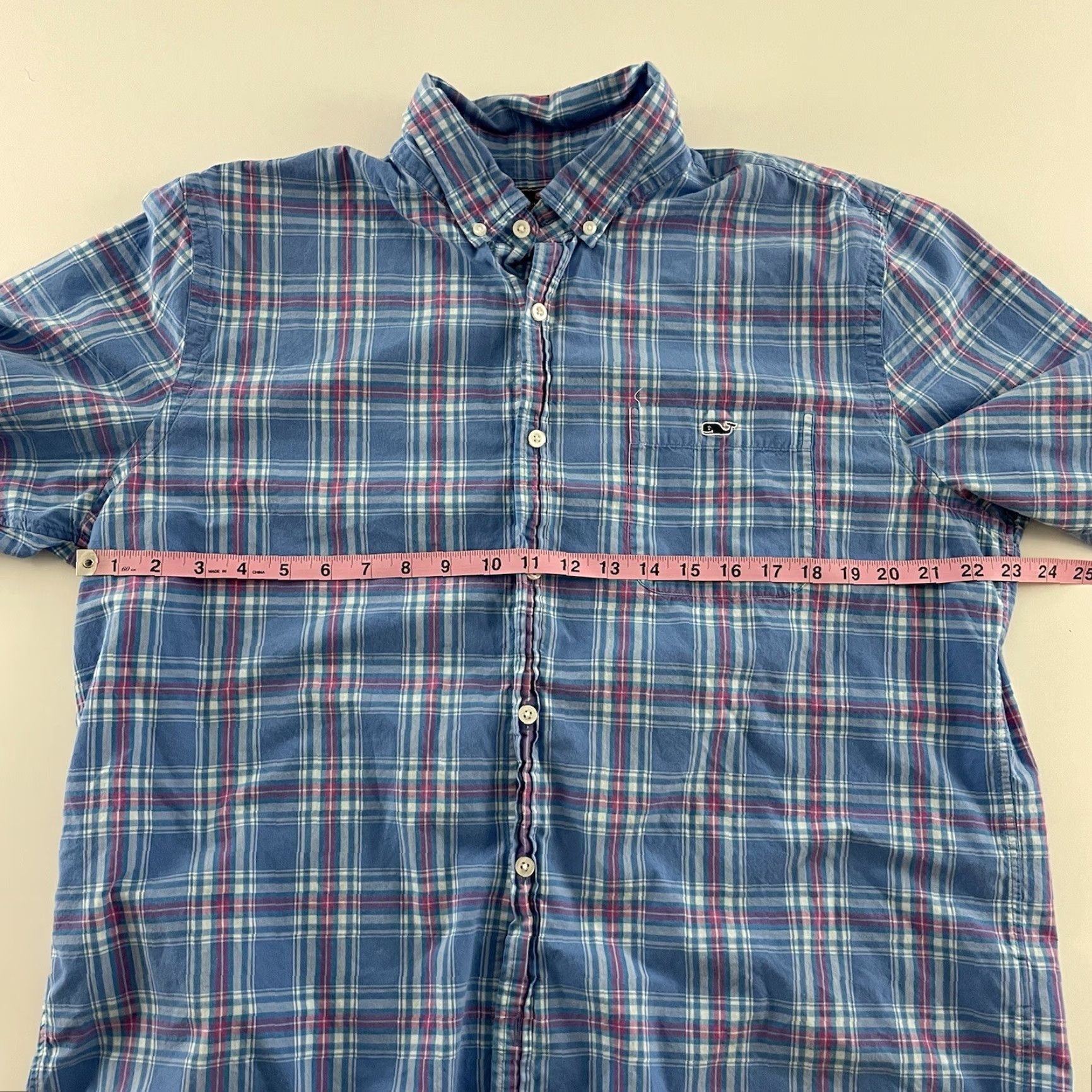 Vineyard Vines Vineyard Vines Slim Tucker Plaid Long Sleeve Button-Up Shirt XL Blue Mens Size US XL / EU 56 / 4 - 4 Thumbnail