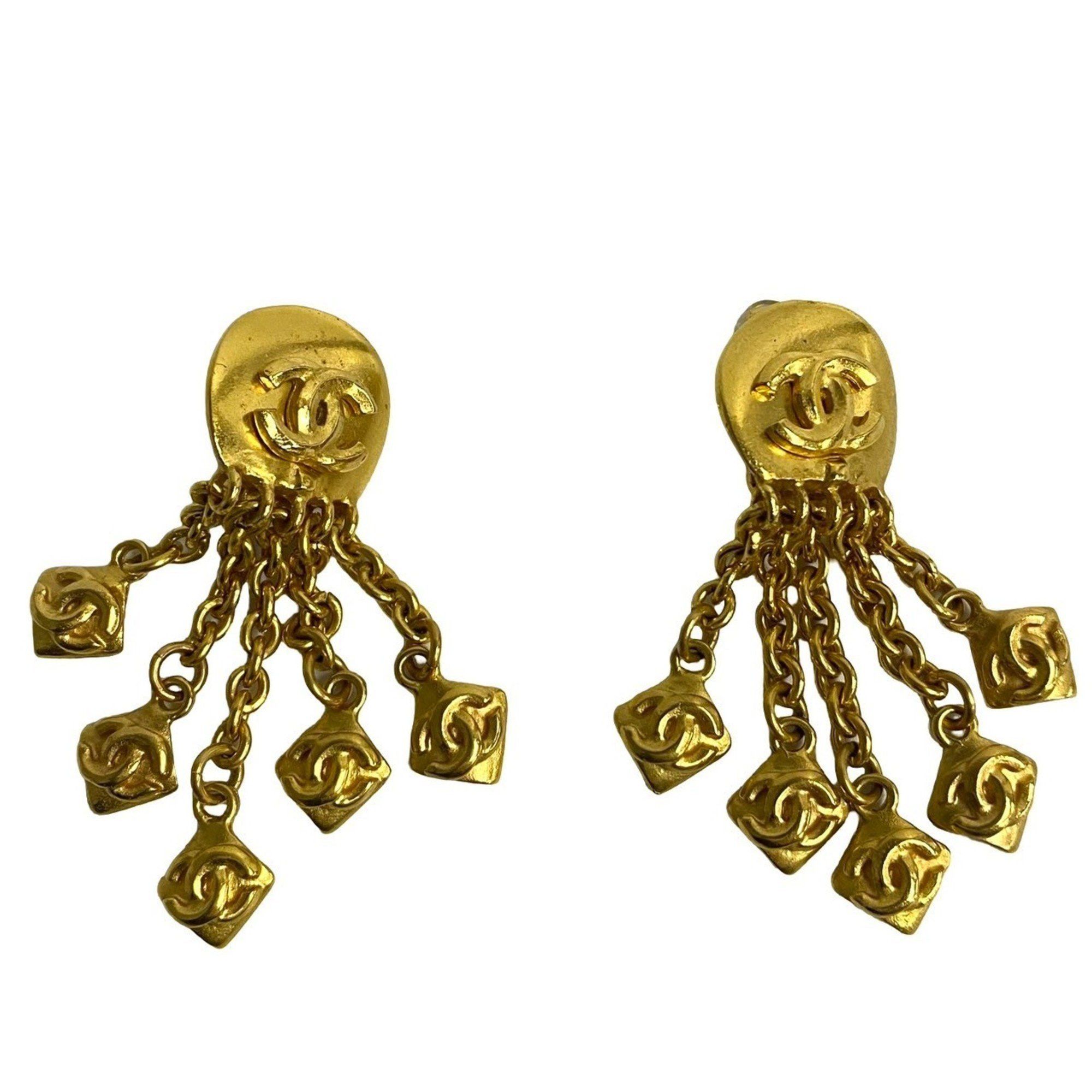 Chanel CHANEL 96P Coco Mark Motif GP Earrings/Ear Cuff Accessories Gold 544-4 Size ONE SIZE - 1 Thumbnail