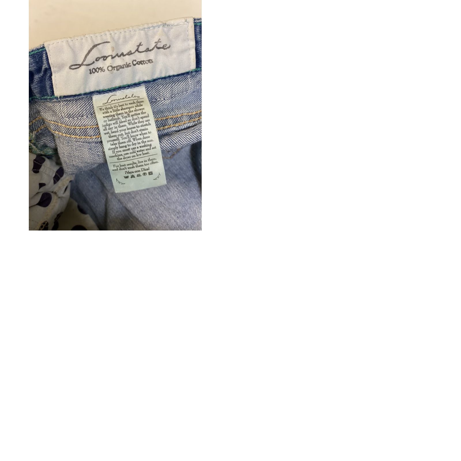 Denime VINTAGE Loomstate Jeans Bootcut Denim 30x34 Blue Low Rise Womens 30 Regular Girls? Size 30" / US 8 / IT 44 - 9 Thumbnail