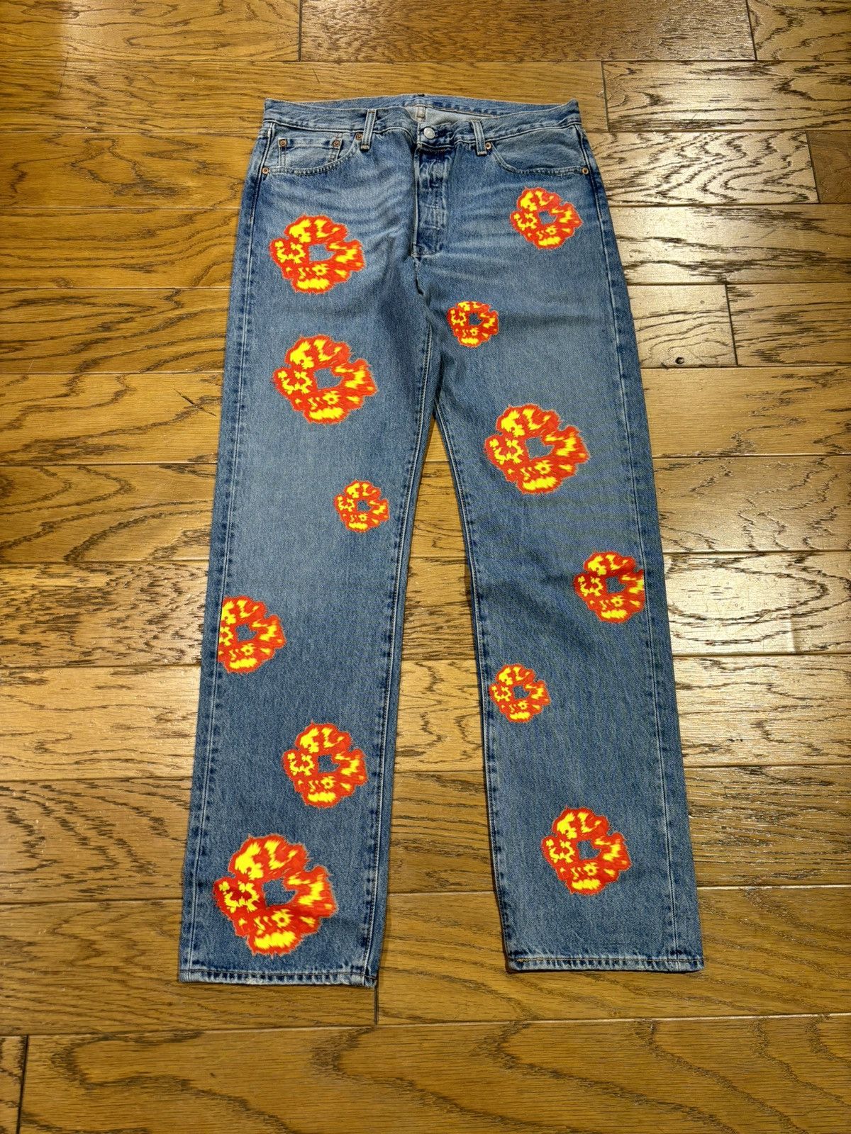 DENIM TEARS Denim Tears x Offset Wreath Jeans | Grailed