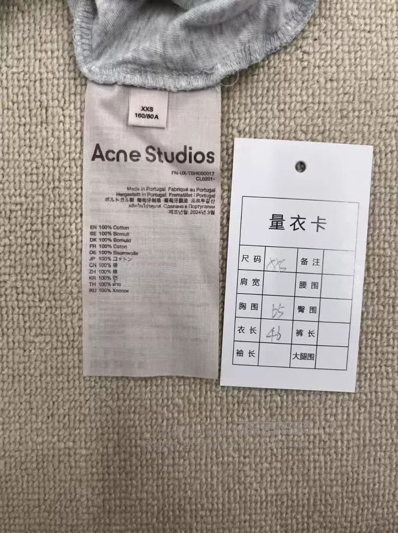 Acne Studios Acne Studios Letter print casual round neck short sleeve r Size XXS / US 00 / IT 34 - 4 Thumbnail