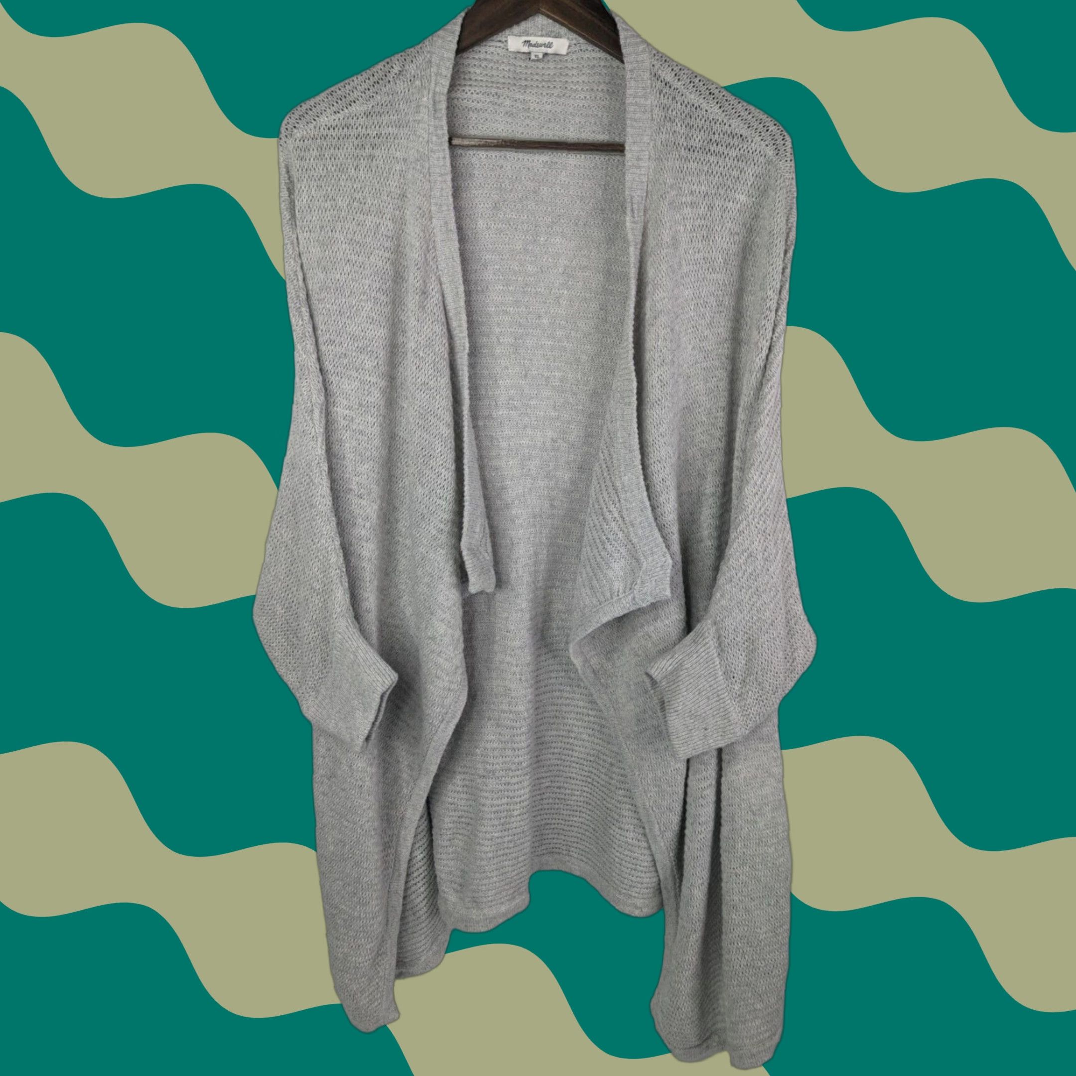 Madewell **Madewell Gray XL Dolman Sleeve Open Front Women's Cardigan Sweater** User: Madewell Gray XL Dolman Sleeve Open Front Women's Cardigan Sweater F3450 Size XL / US 12-14 / IT 48-50 - 1 Thumbnail