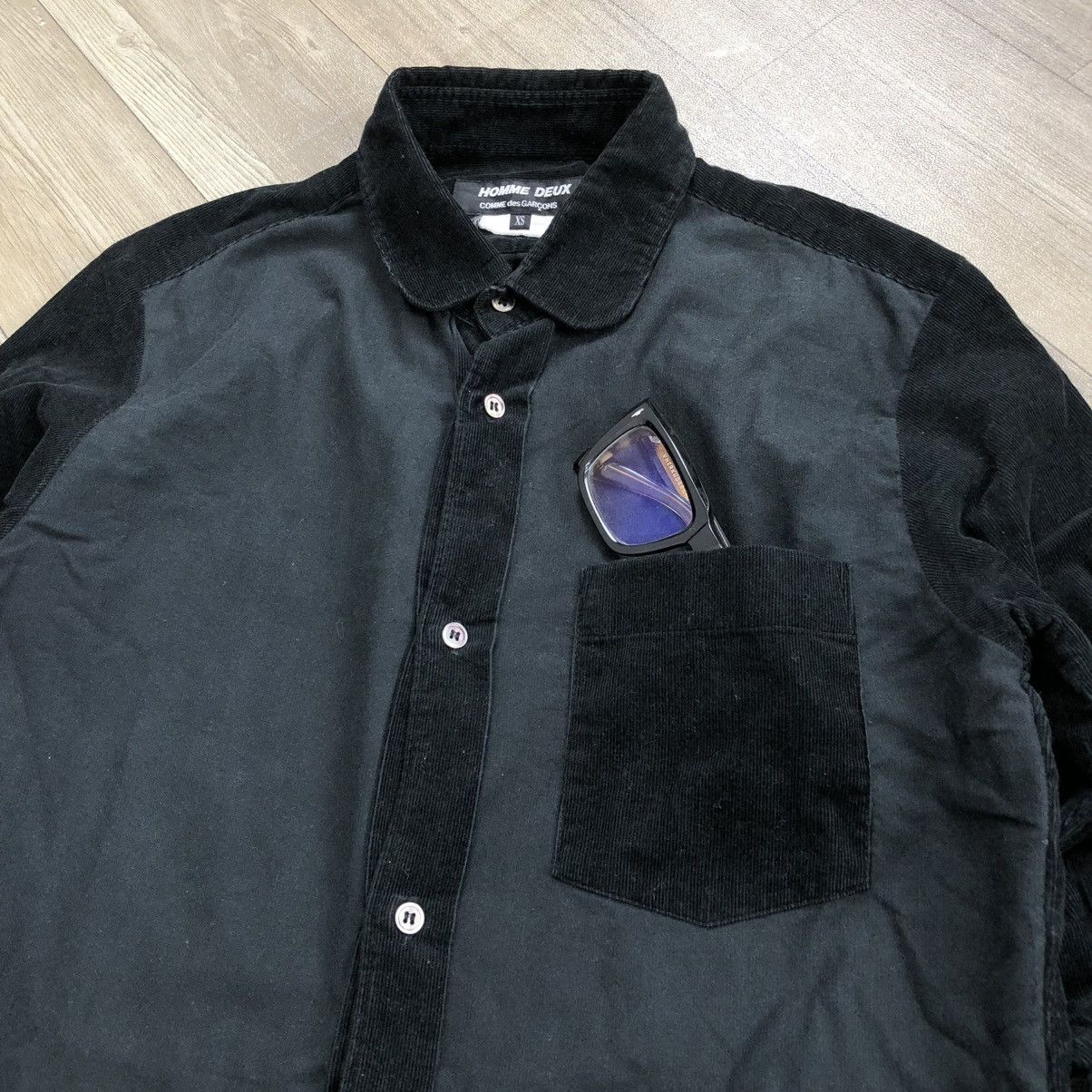 Comme des Garcons Homme Deux AW10 Comme des Garcons Homme Deux CDG Corduroy Mix Shirt Size US S / EU 44-46 / 1 - 5 Thumbnail