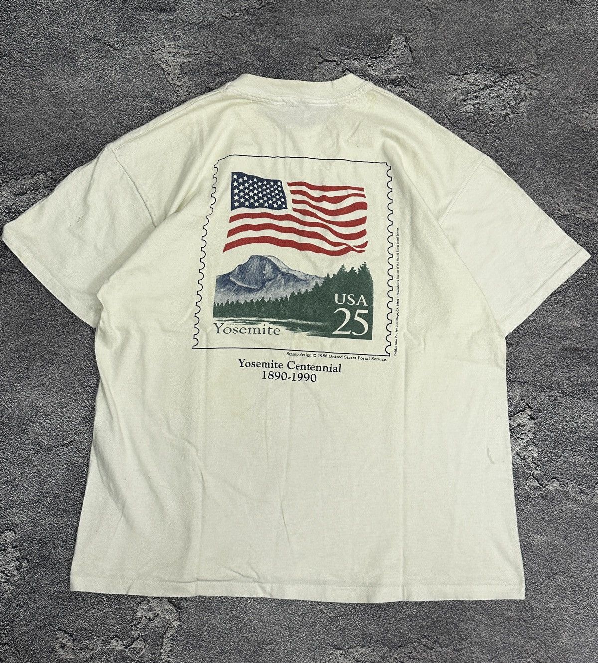 Pre-owned Made In Usa X Vintage 1988 Yosemite Centennial T-shirt Usa In Green