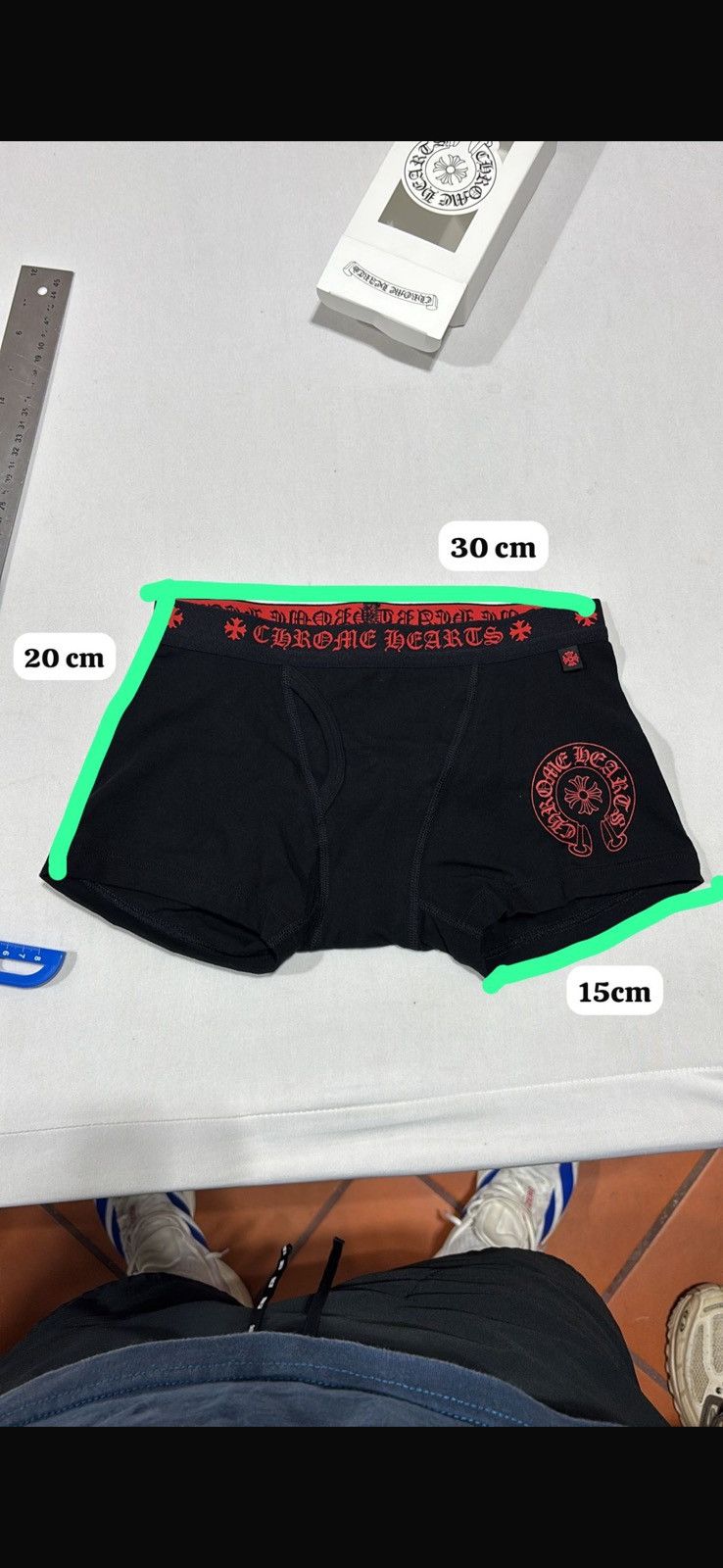 Chrome Hearts Chrome Hearts Black & Red Boxer Briefs Size ONE SIZE - 12 Thumbnail