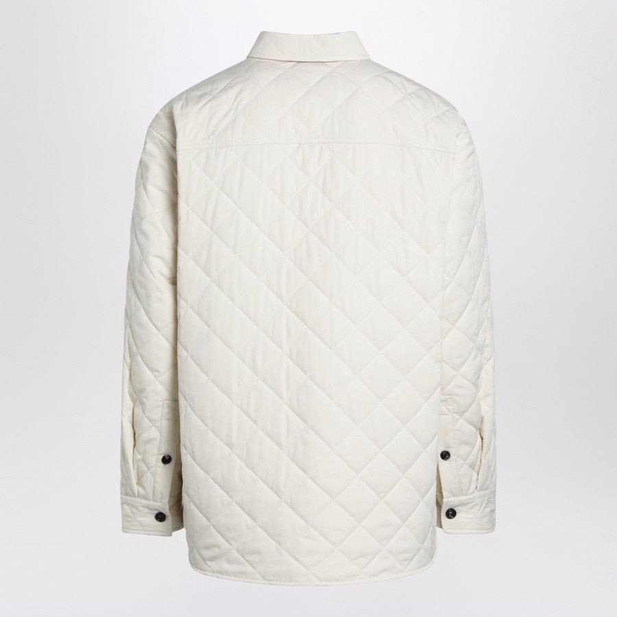 Bottega Veneta o1d2blof0126 Quilted Jacket in White Size US M / EU 48-50 / 2 - 2 Thumbnail