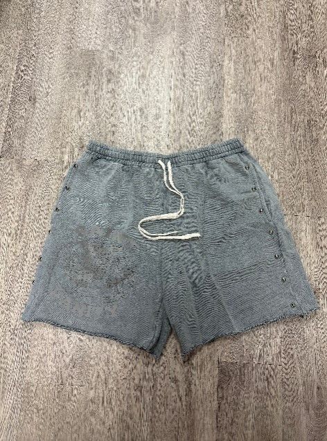 Saint Vanity Saint Vanity Terry Cloth Grey Studded Shorts Size US 34 / EU 50 - 1 Preview
