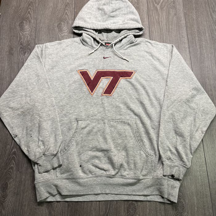 Nike Vintage Nike Centre Swoosh College Hoodie Grailed