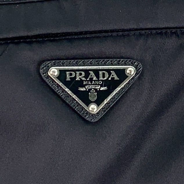 Prada Prada Black Triangle Logo Cotton Casual Pants K26WX Size US 32 / EU 48 - 5 Thumbnail