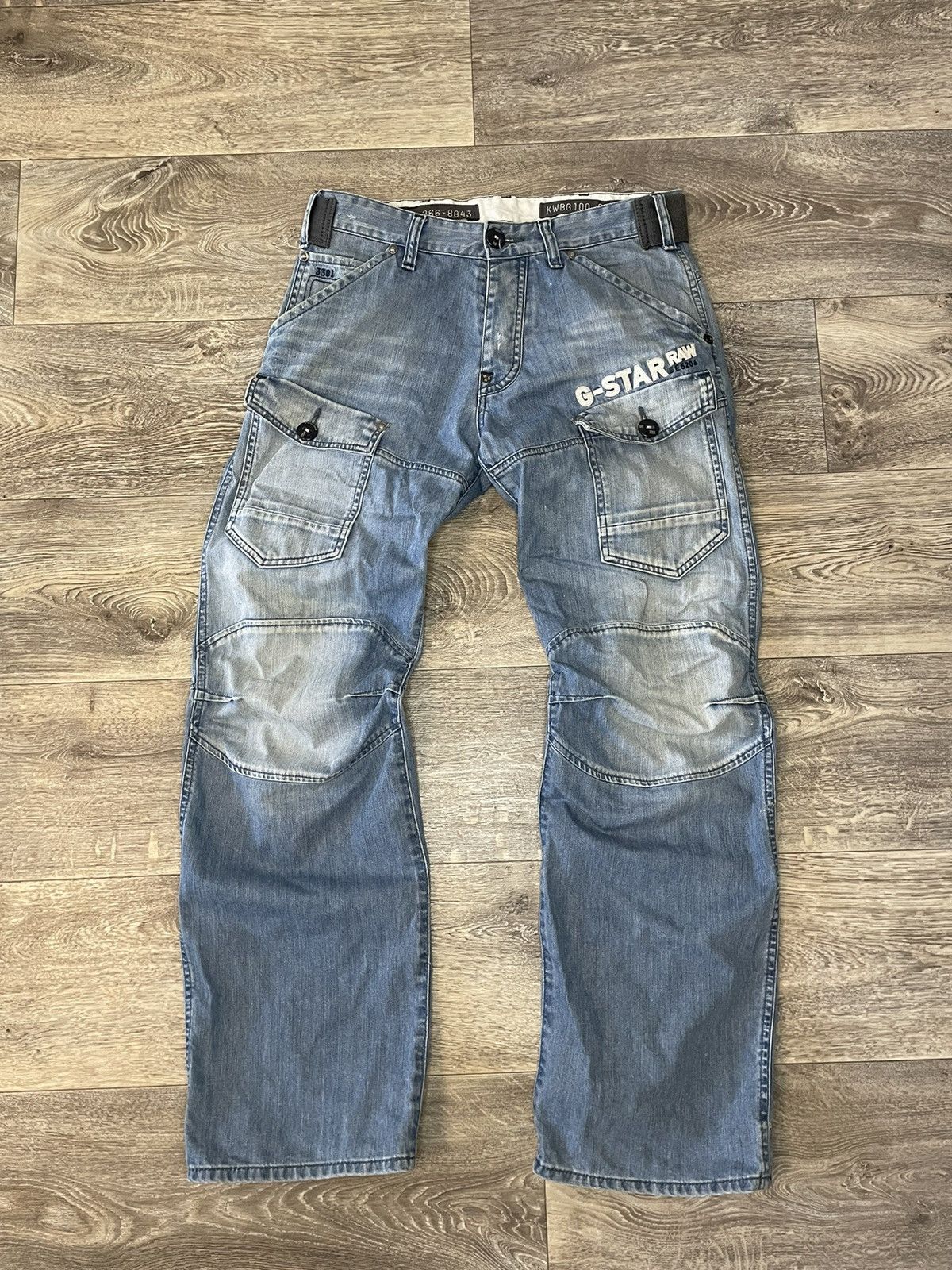 G-Star × Vintage G-star jeans big logo cargo pants Size US 32 / EU 48 - 2 Thumbnail