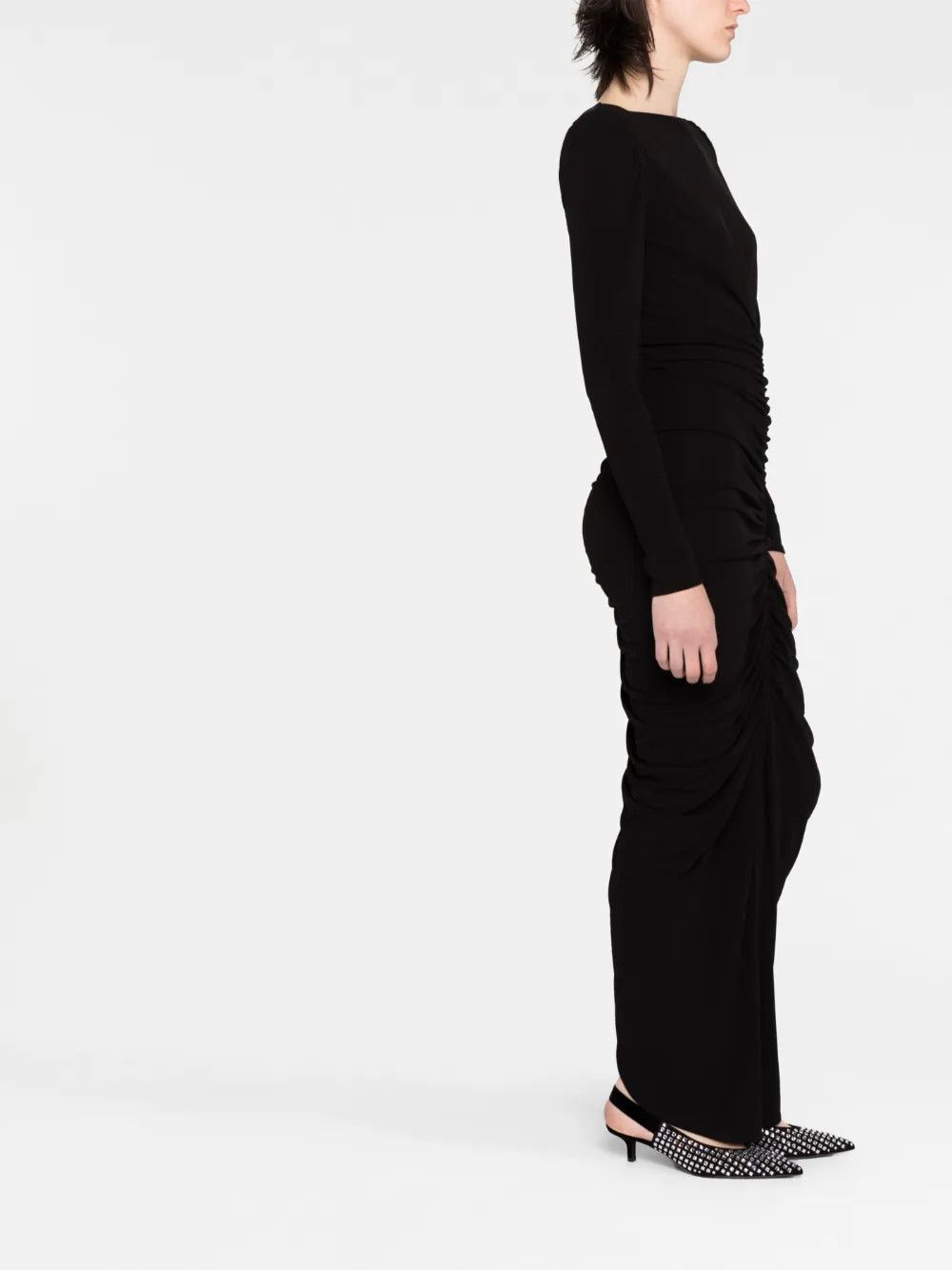 Givenchy o1y0925 Maxi Dress in Black Size XS / US 0-2 / IT 36-38 - 3 Thumbnail
