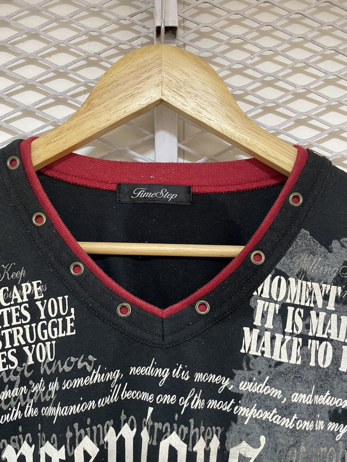 20471120 JAPANESE BRAND TIME STEP Y2K PUNK STYLE TSHIRT Size US L / EU 52-54 / 3 - 8 Thumbnail