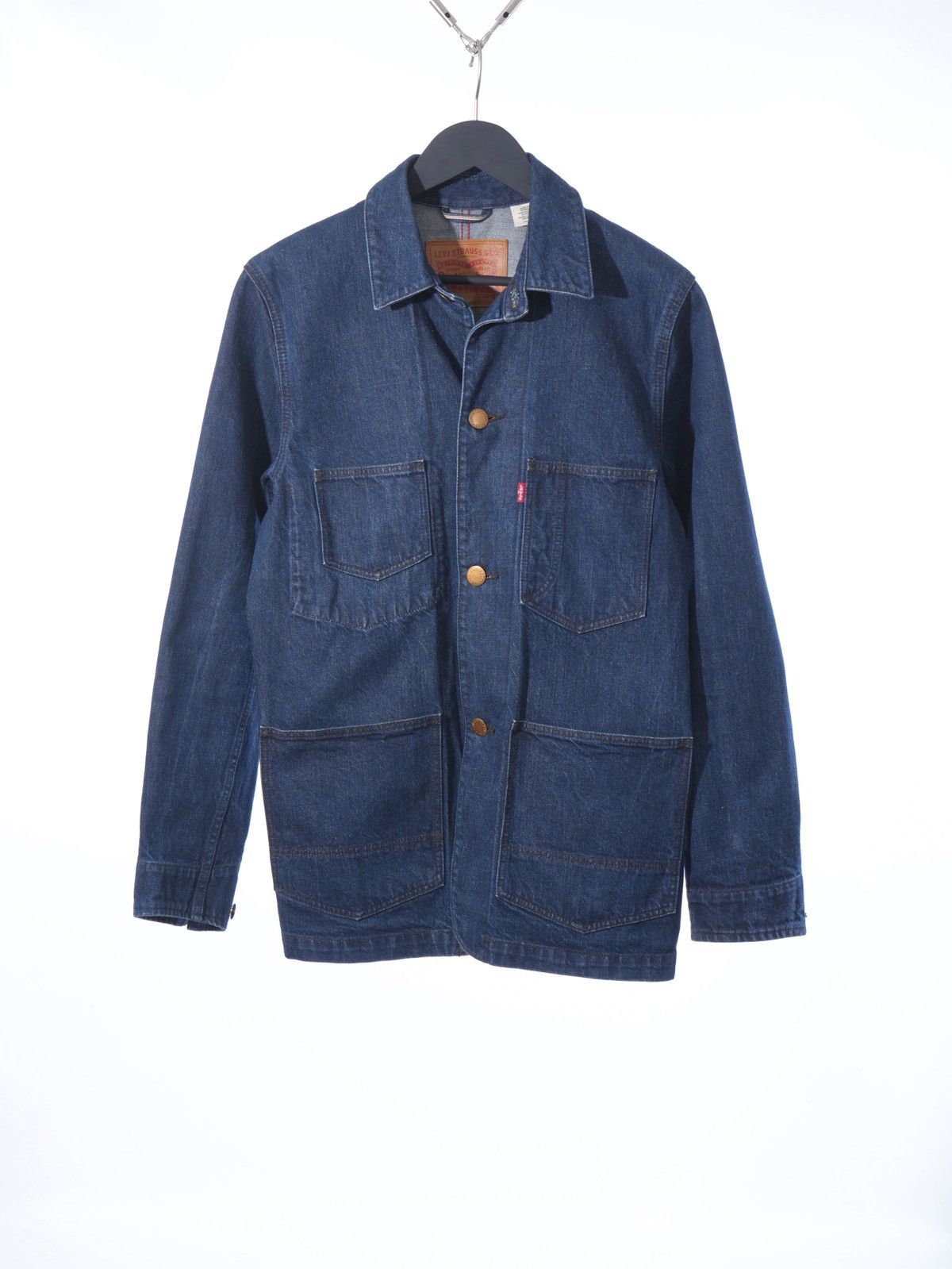 Levis Selvedge Denim Chore Coat Barn Jean Jacket Redline Oak