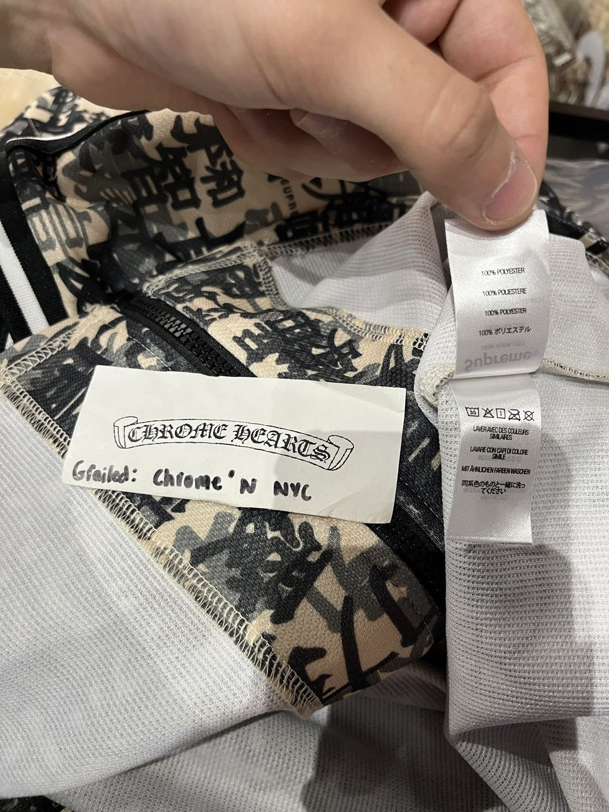Supreme NEW Supreme Kanji Zip Up Jersey Sz M Size US M / EU 48-50 / 2 - 6 Thumbnail