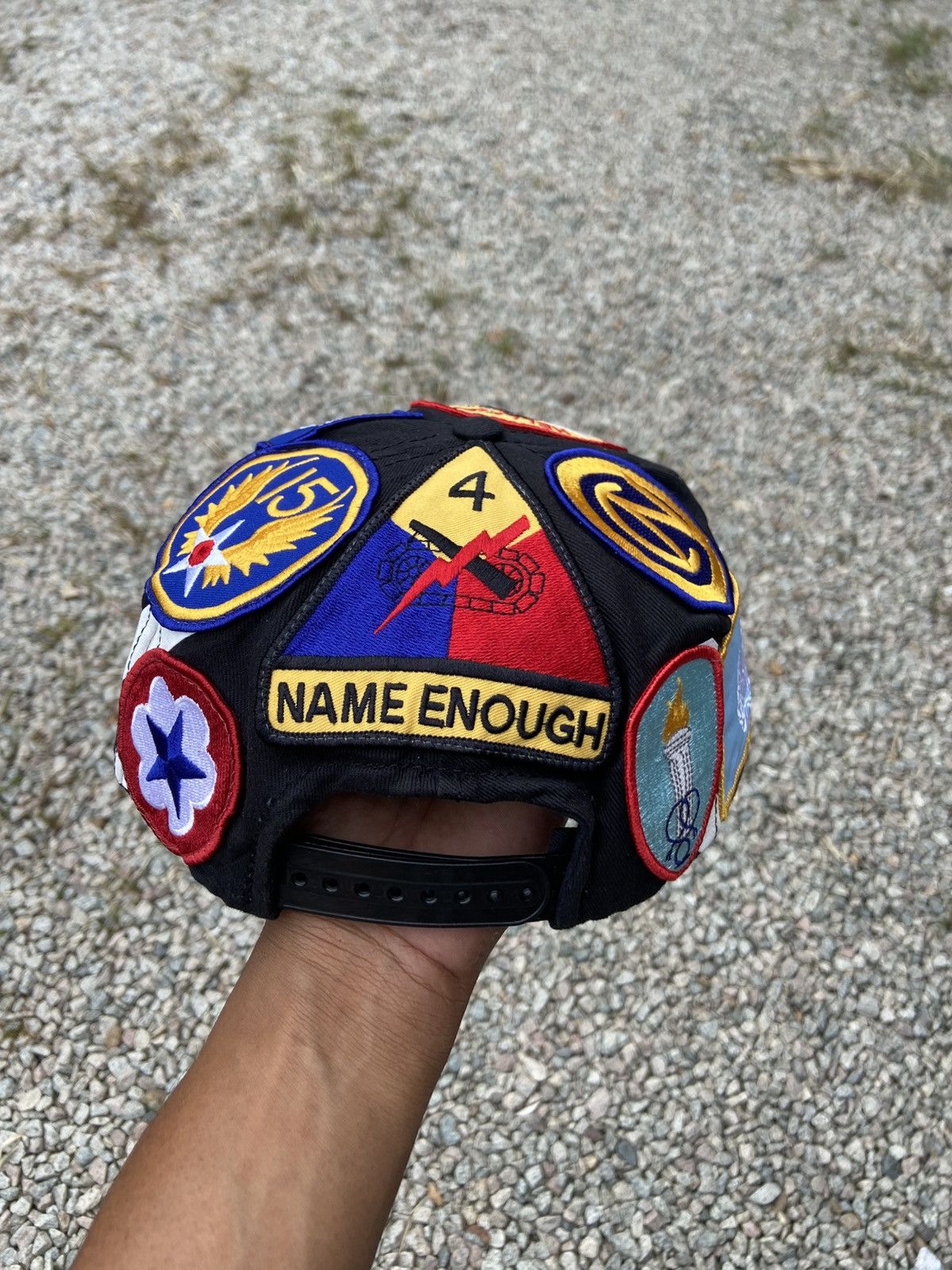 Off-White 🔥RARE🔥 baseball cap,high-end style military-inspired patches Size ONE SIZE - 3 Thumbnail