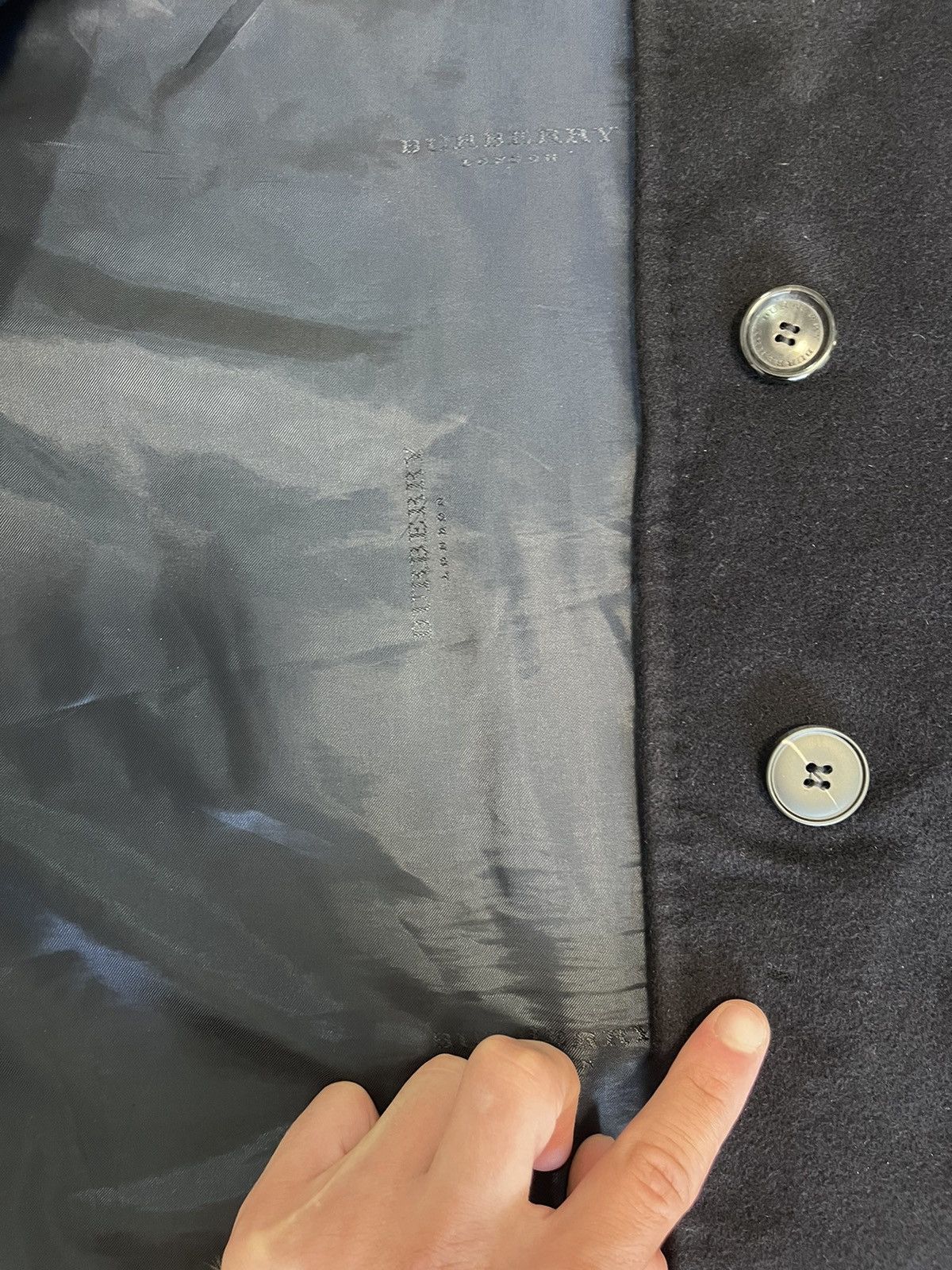Burberry Burberry London Women Jacket Vintage Overcoat Jacket Black Size L / US 10 / IT 46 - 17 Thumbnail