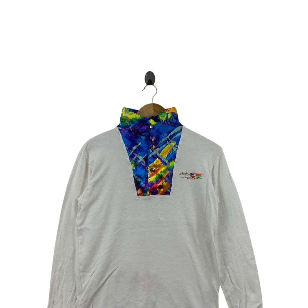 Asics Vintage ASICS SNOW ARIS Austria Team Half Zipper Tee Shirt Size S / US 4 / IT 40 - 2 Thumbnail