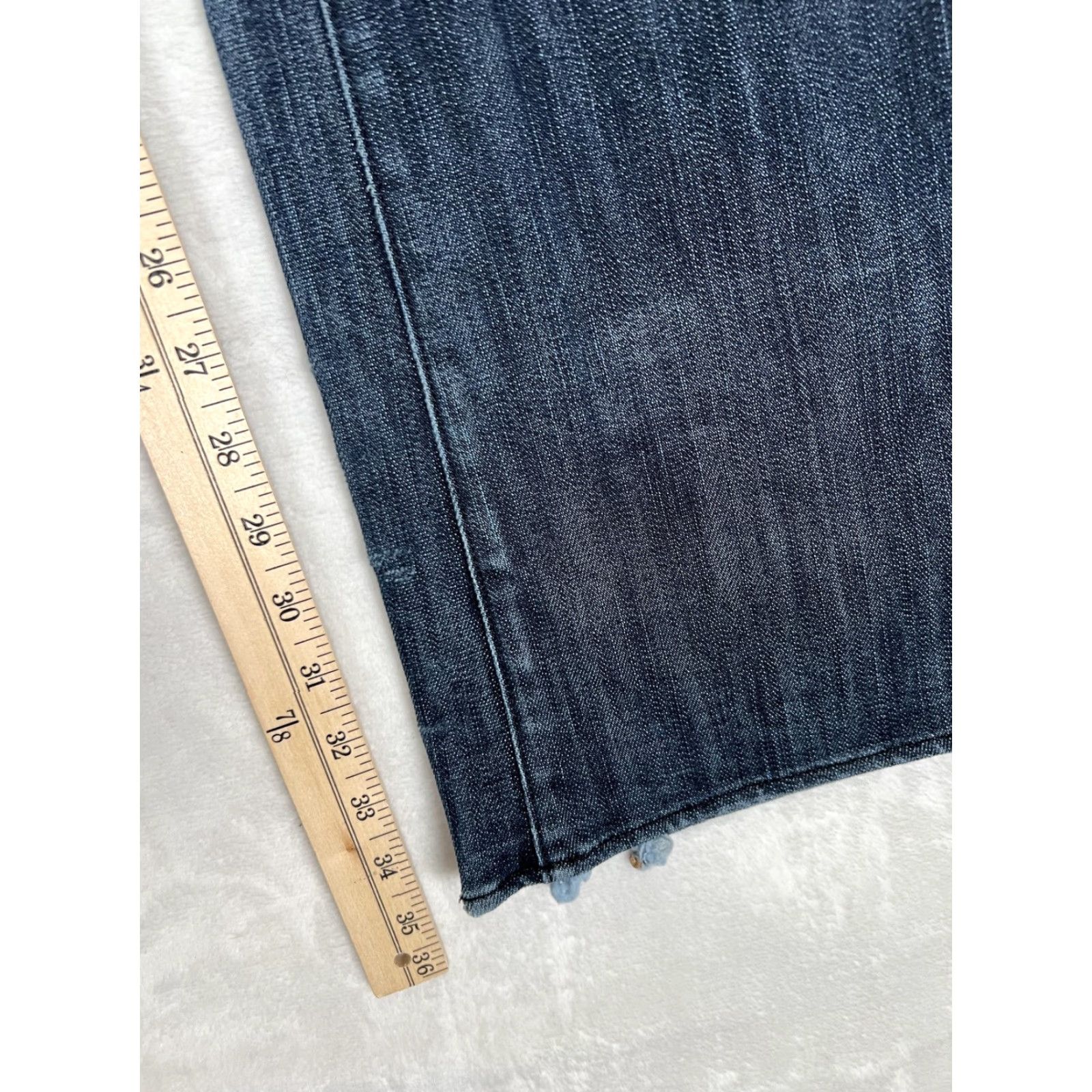 Vintage Rock & Republic Jeans Womens 27 Dark Wash Bootcut Embellished Pockets Denim Size 27" / US 4 / IT 40 - 3 Thumbnail