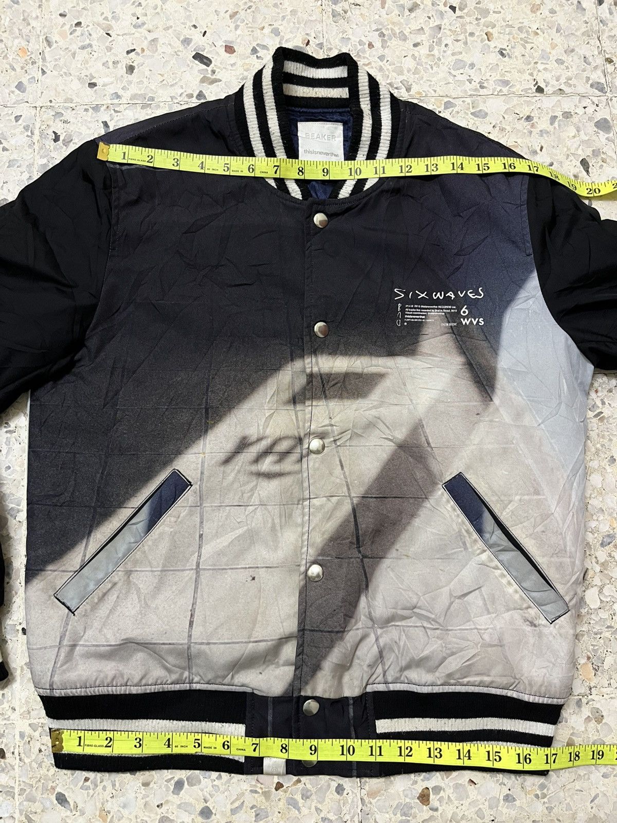 thisisneverthat RARE thisisneverthat x BEAKER "Six Waves" Varsity Jacket Size US S / EU 44-46 / 1 - 14 Thumbnail