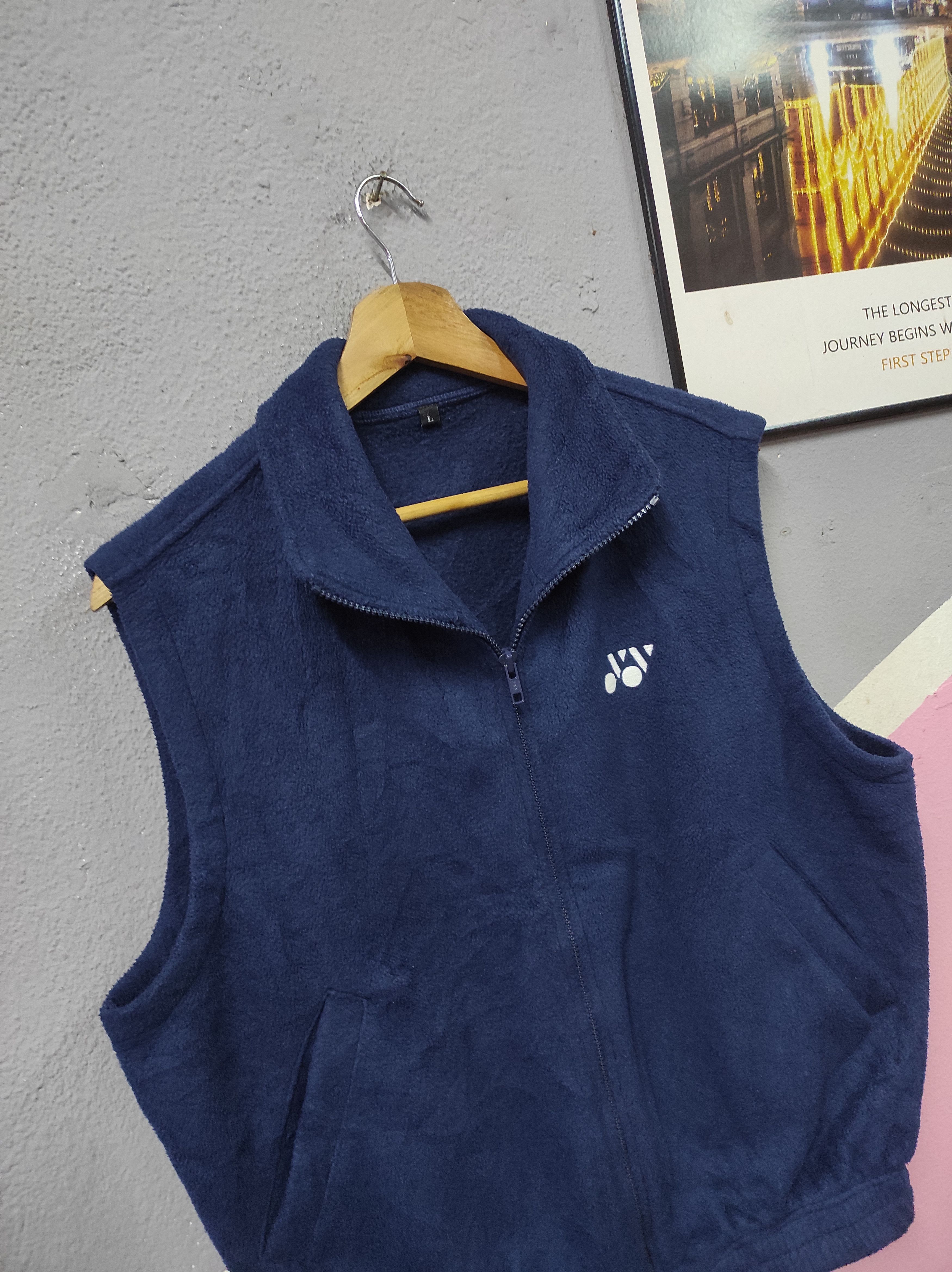 Japanese Brand × Vintage YONEX FLEECE SHERPA VEST JACKET SLEEVELESS Size US M / EU 48-50 / 2 - 1 Thumbnail