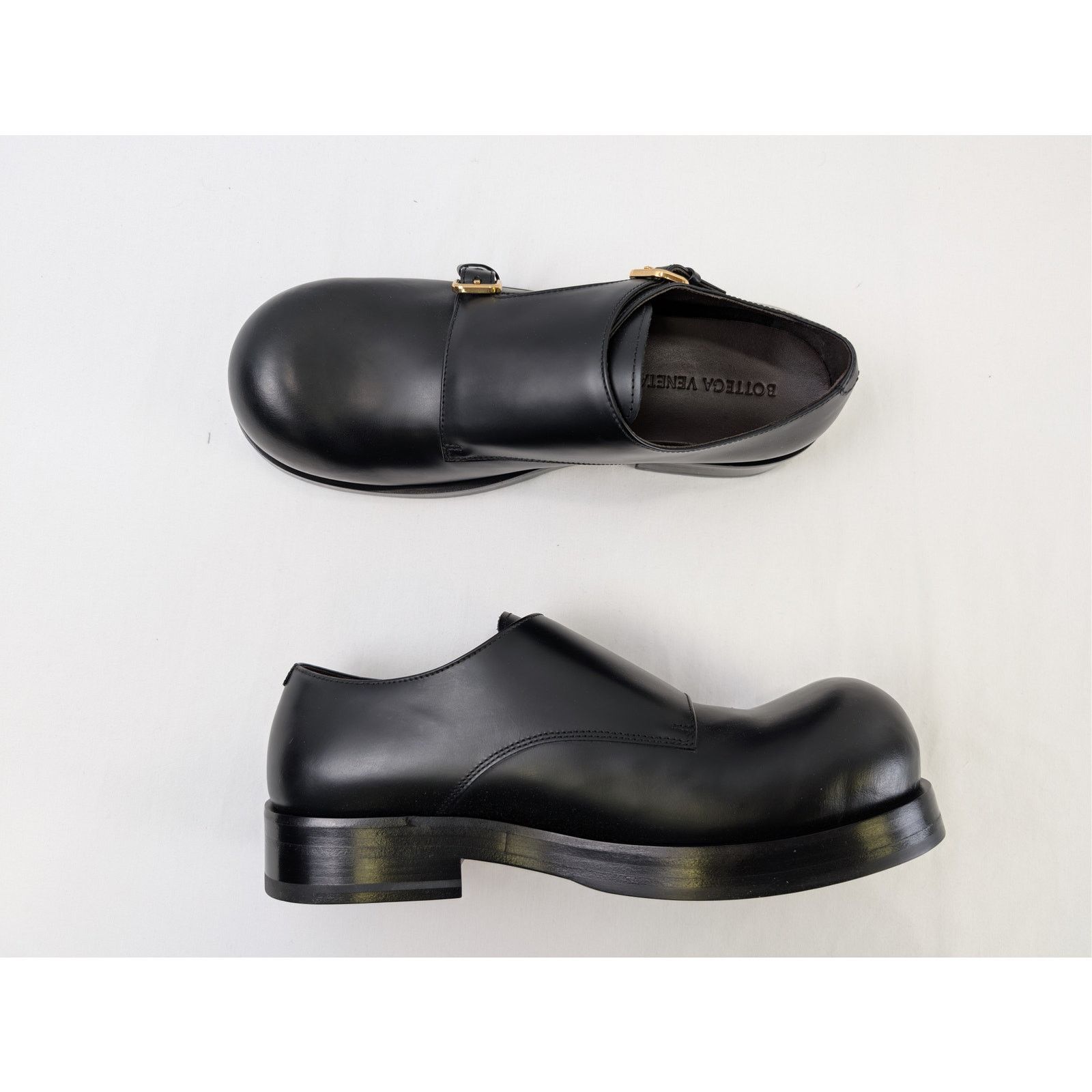Bottega Veneta o1rshd1 Helium Monk Strap Tokyo Brush Calf Boots in Black Size US 10 / EU 43 - 1 Thumbnail