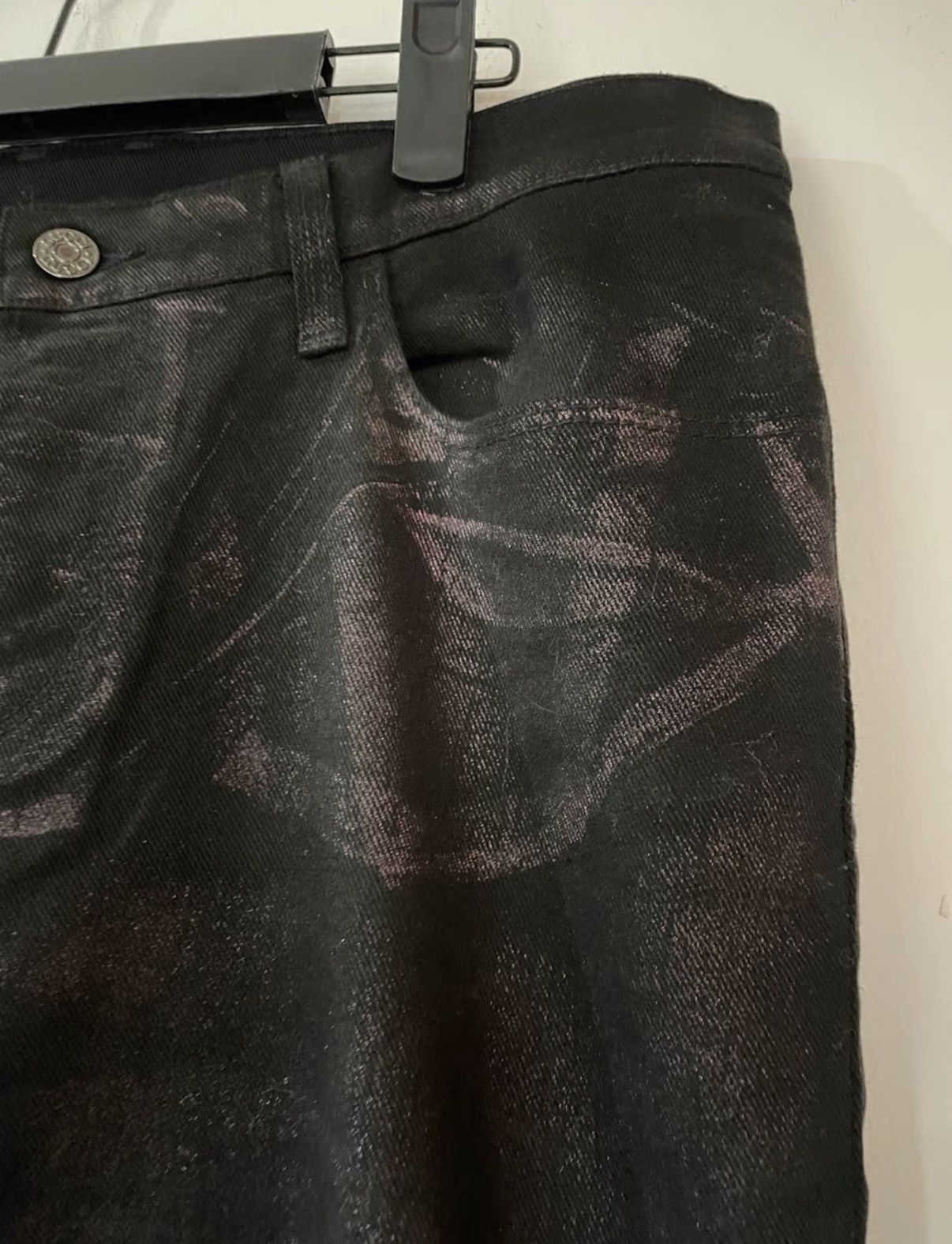 Gucci Gucci Runway Waxed Purple-Red Skinny Jeans Size US 32 / EU 48 - 3 Thumbnail