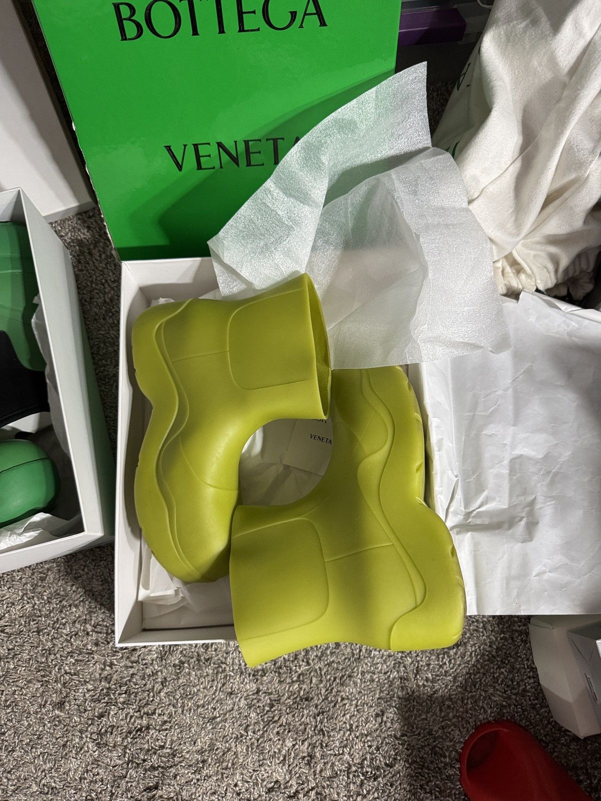 Bottega Veneta Dull Green Bottega Veneta Puddle Boot Size US 6 / EU 39 - 1 Thumbnail