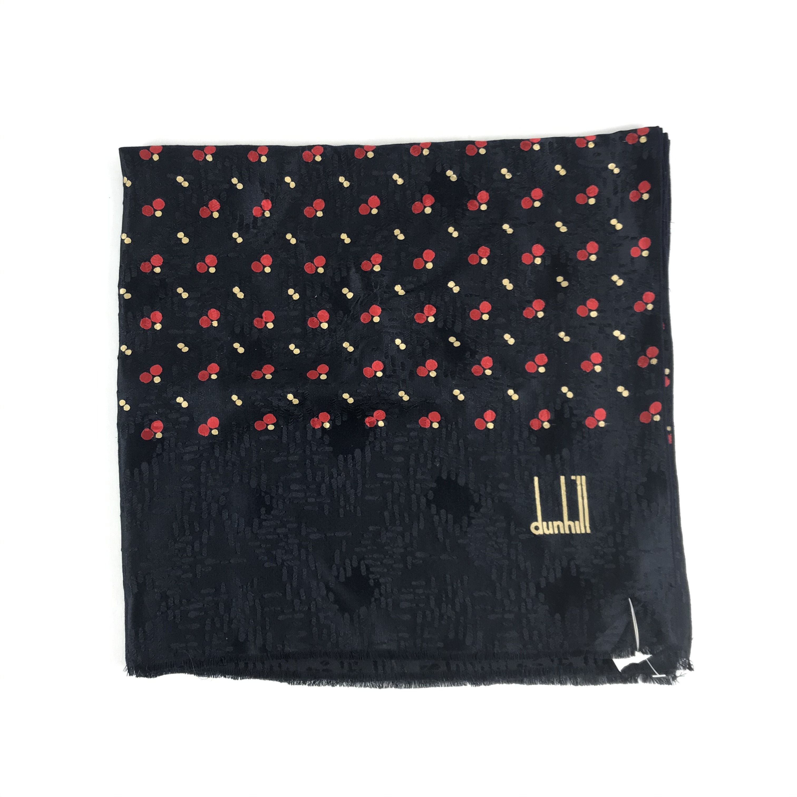 Alfred Dunhill Vintage Alfred Dunhill Scarf Silk Muffler Wool Scarves Size ONE SIZE - 2 Thumbnail