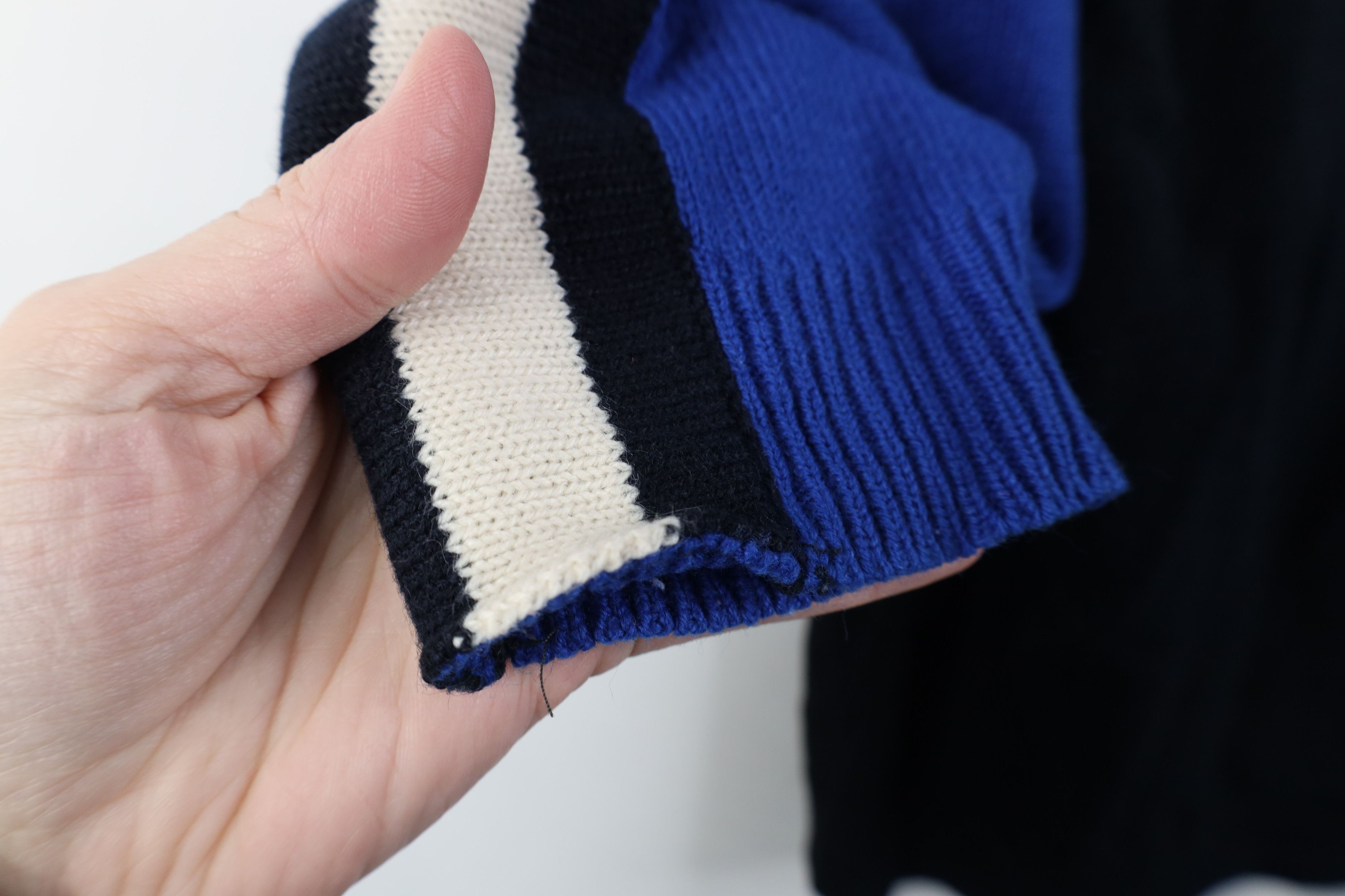 Vintage Vintage 90s Streetwear Striped Knit Collared 1/4 Zip Sweater Size US XL / EU 56 / 4 - 8 Thumbnail