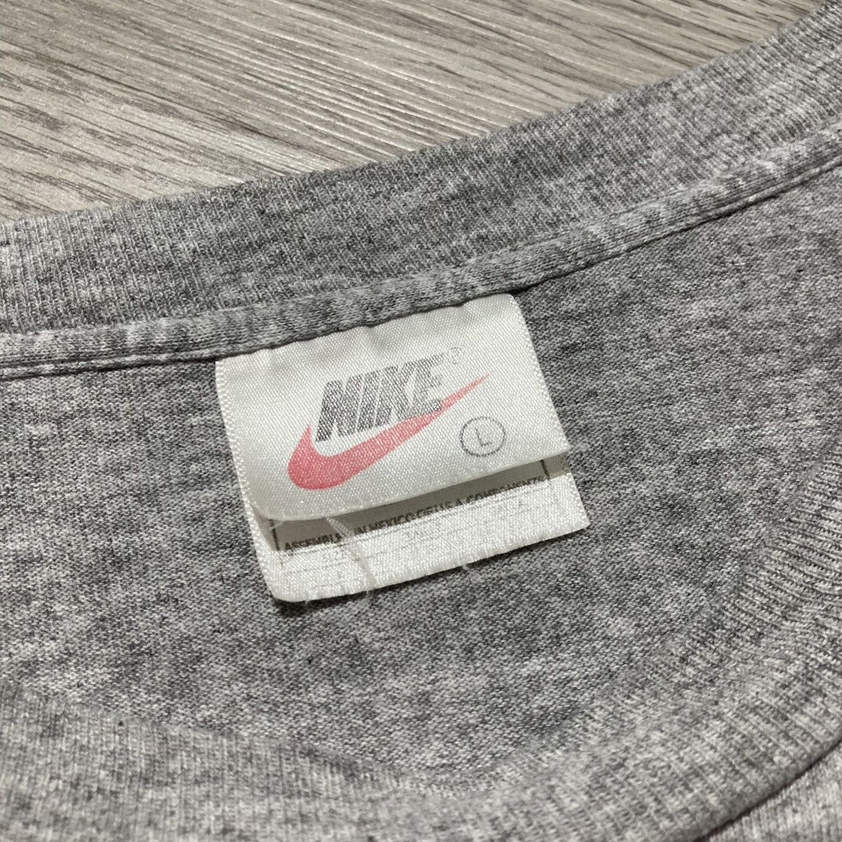 Nike 1990s Vintage Nike Center Swoosh Logo USA Tee Grey Size US XL / EU 56 / 4 - 14 Thumbnail