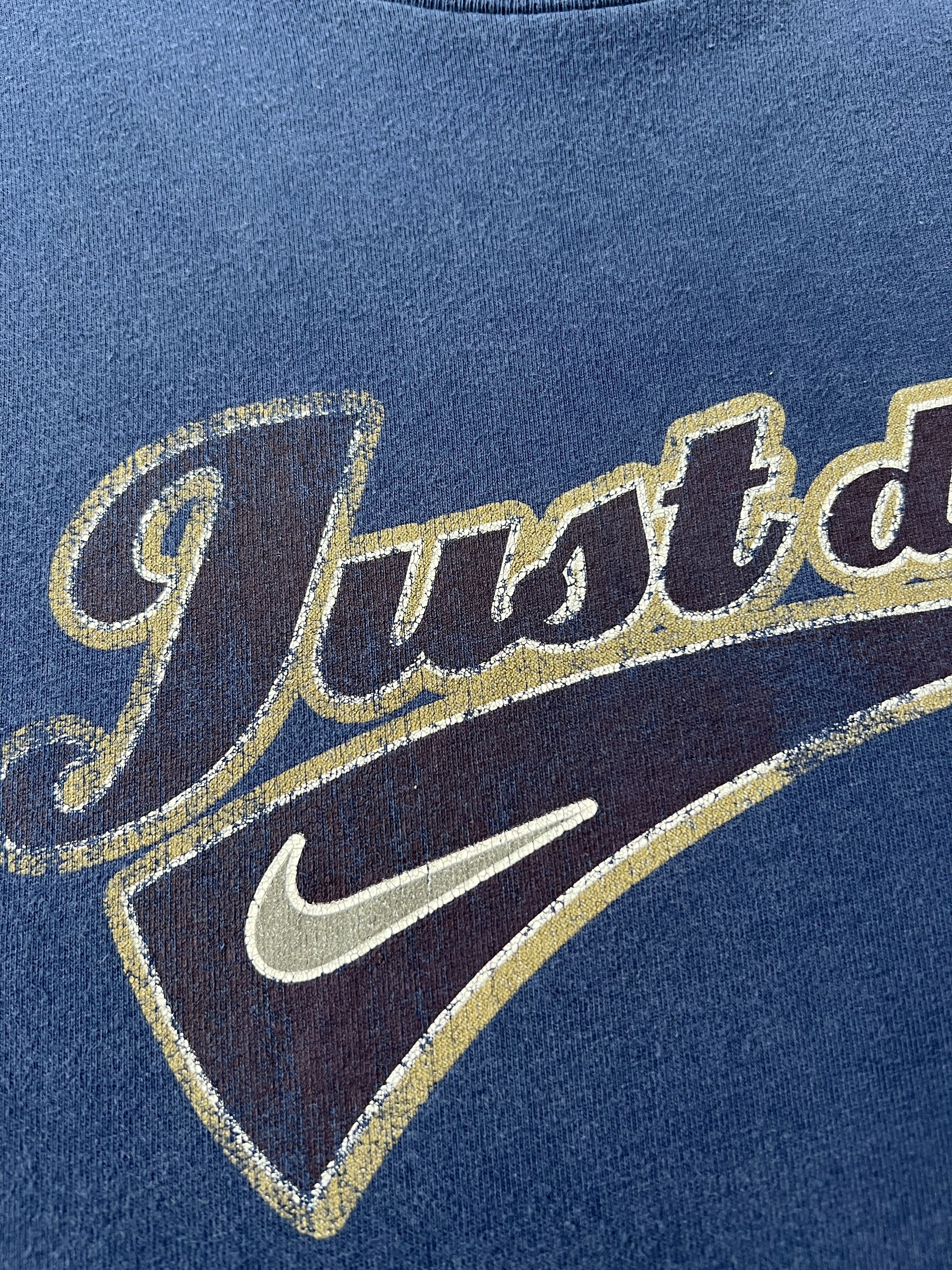 Nike Vintage 90s Nike Just Do It Navy T-shirt Size US XL / EU 56 / 4 - 4 Thumbnail