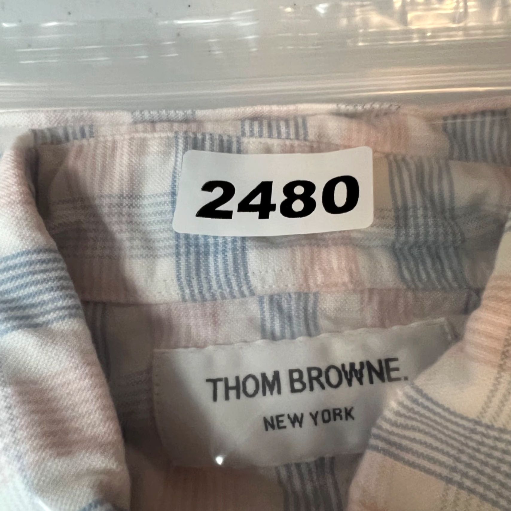 Thom Browne Thom Browne New York Mens Size 1 Plaid Button-Down Shirt Blue Pink Multicolor Button-Up Casual Cotton Long Sleeve Collection Shirt Mens Size US XS / EU 42 / 0 - 8 Thumbnail