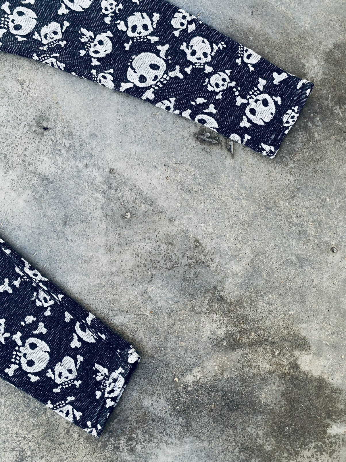 Japanese Brand Vintage PPFM Over Print Skull Leggings Size 25" / US 0 / IT 36 - 5 Thumbnail