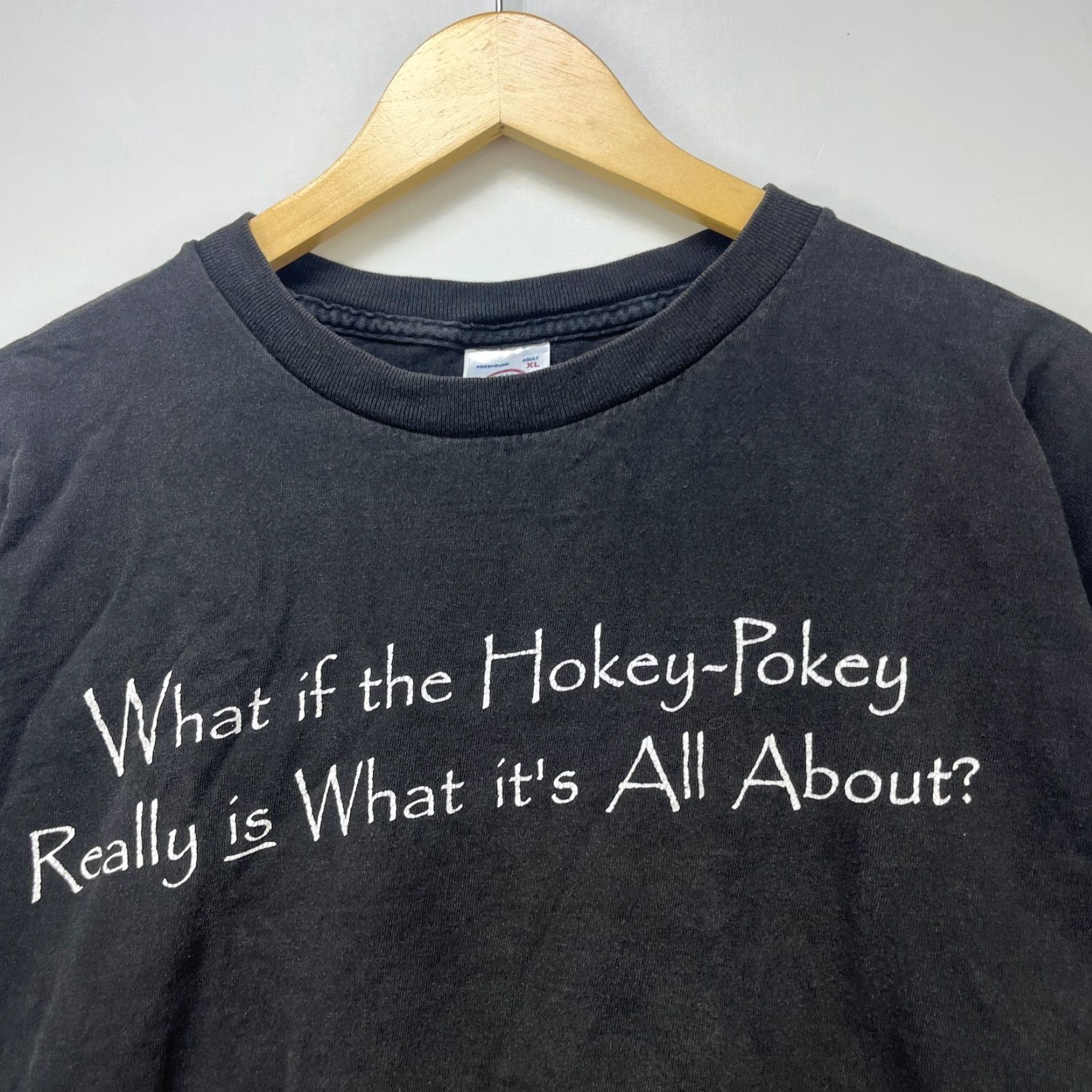 Vintage VINTAGE Funny Statement Comedy T-Shirt XL Men Black 90s Sun Faded Size US XL / EU 56 / 4 - 3 Thumbnail