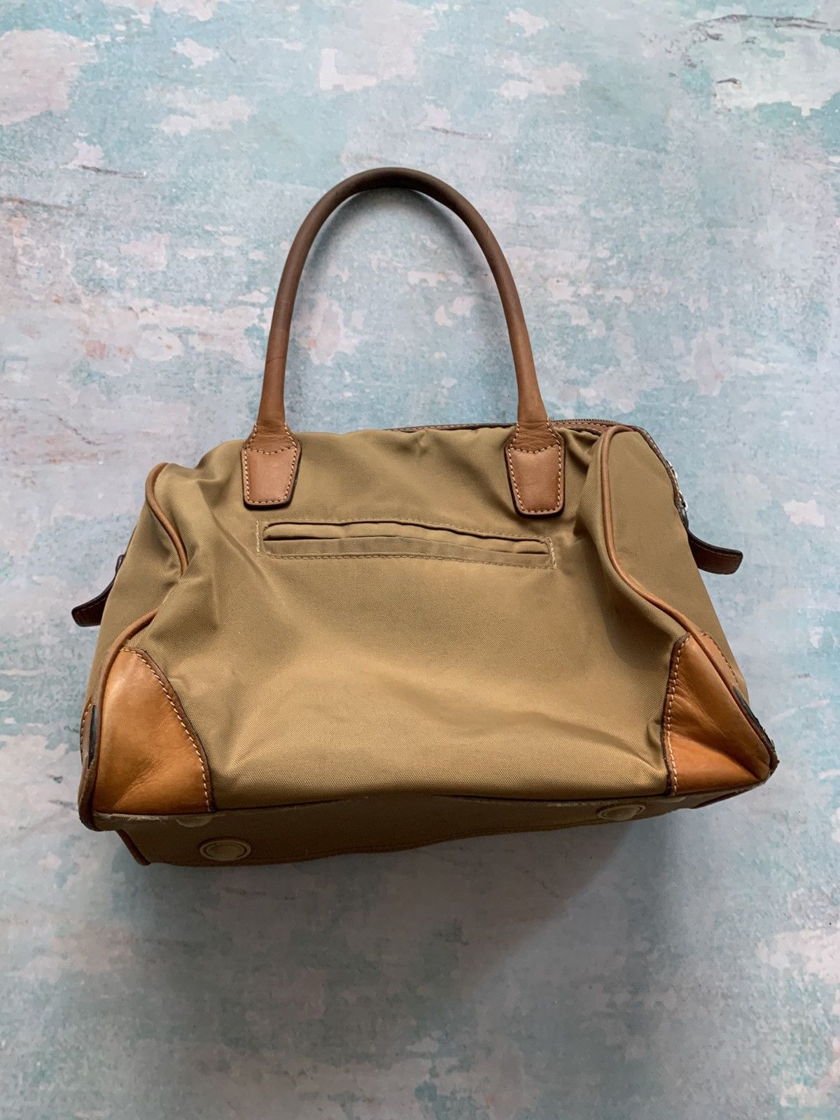 Bogner Vintage Bogner Shoulder Bag Womens Brown Canvas Leather Trim Size ONE SIZE - 2 Thumbnail