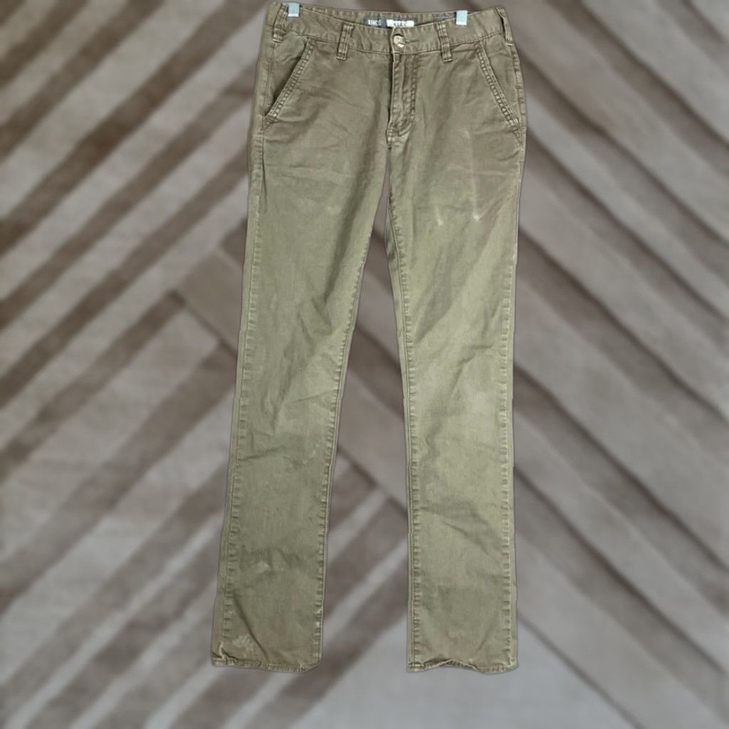 BKE BKE Womens Pants Brown Alec Mid Rise Straight Leg Stretch 27 Regular Chino Casual Size 27" / US 4 / IT 40 - 1 Thumbnail