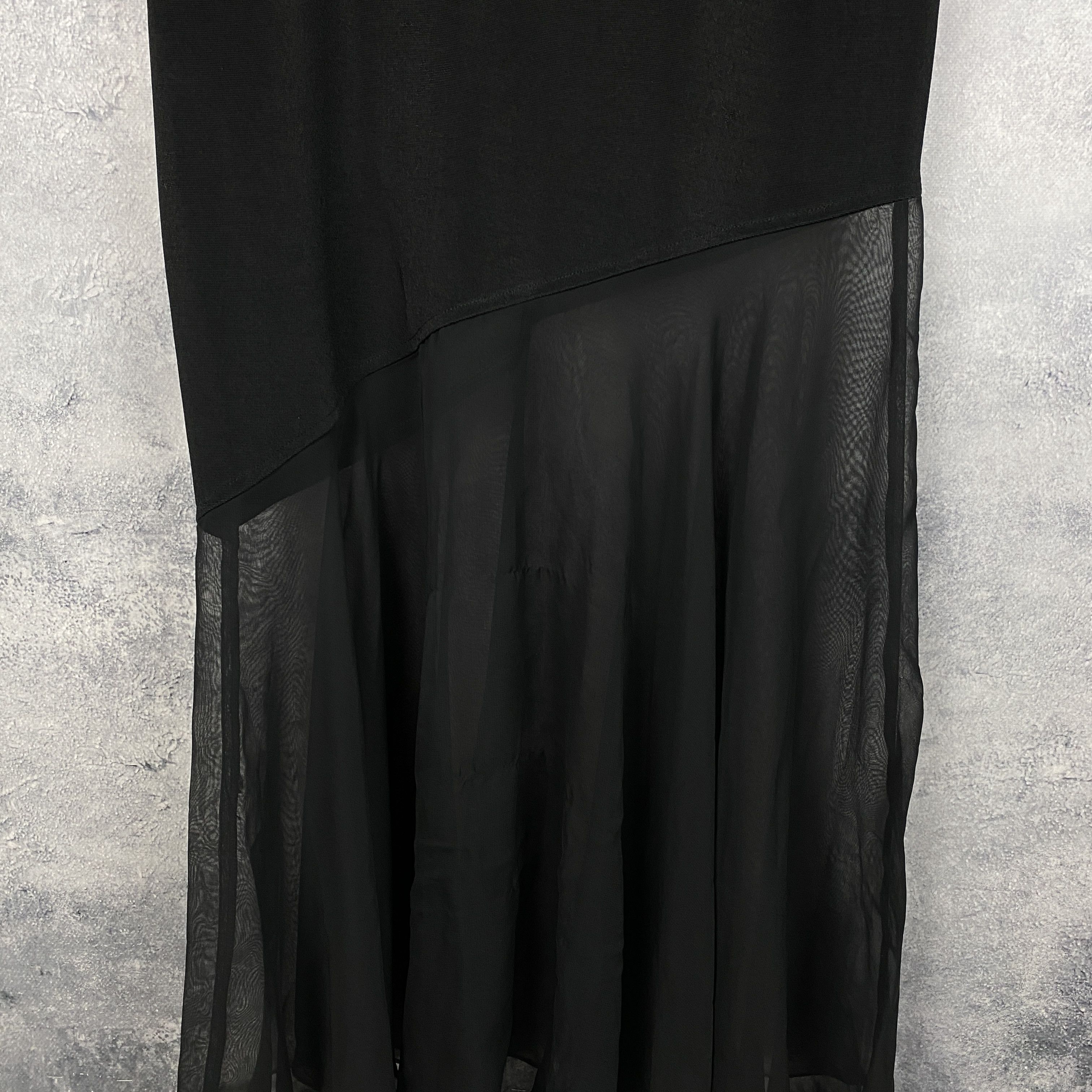 Joseph Ribkoff × Vintage Joseph Ribkoff Dress Women's Size UK 12 Black Long Sleeve Size M / US 6-8 / IT 42-44 - 3 Thumbnail