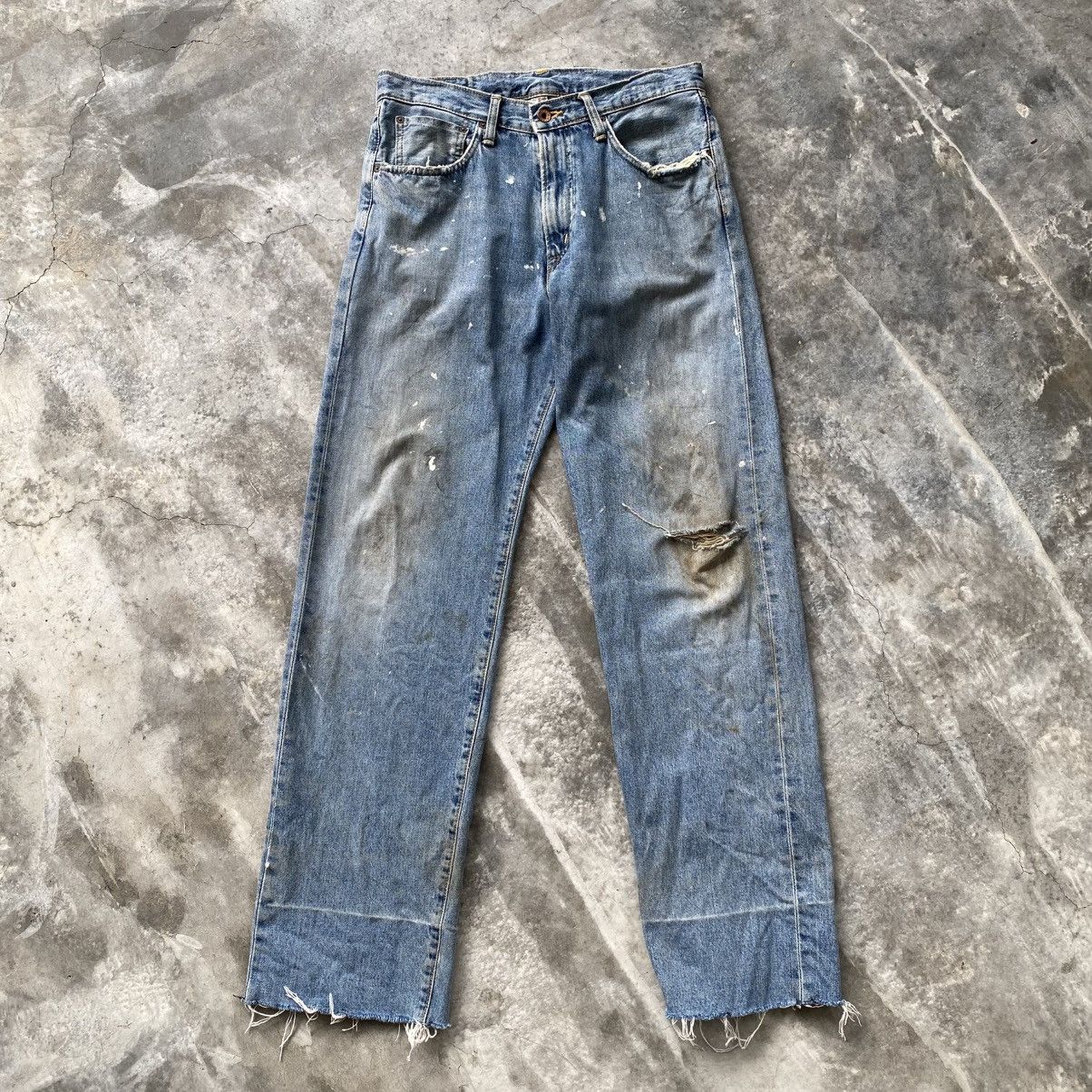 Vintage Vintage Y2K Edwin Selvedge Distressed w32 Size US 32 / EU 48 - 1 Thumbnail