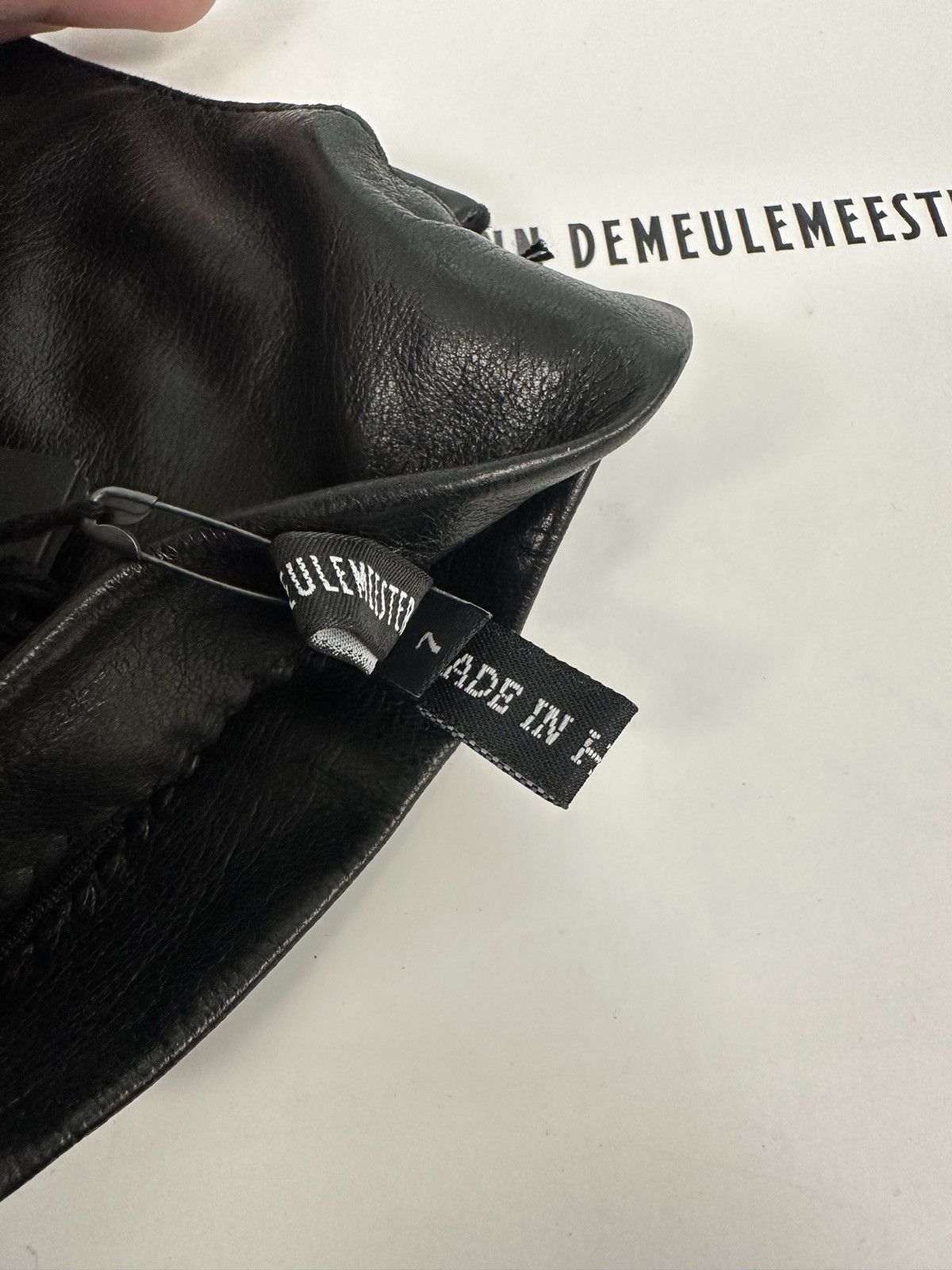 Ann Demeulemeester BNWT! Ann Demeulemeester ladies Leather Joris Gloves Size ONE SIZE - 7 Thumbnail