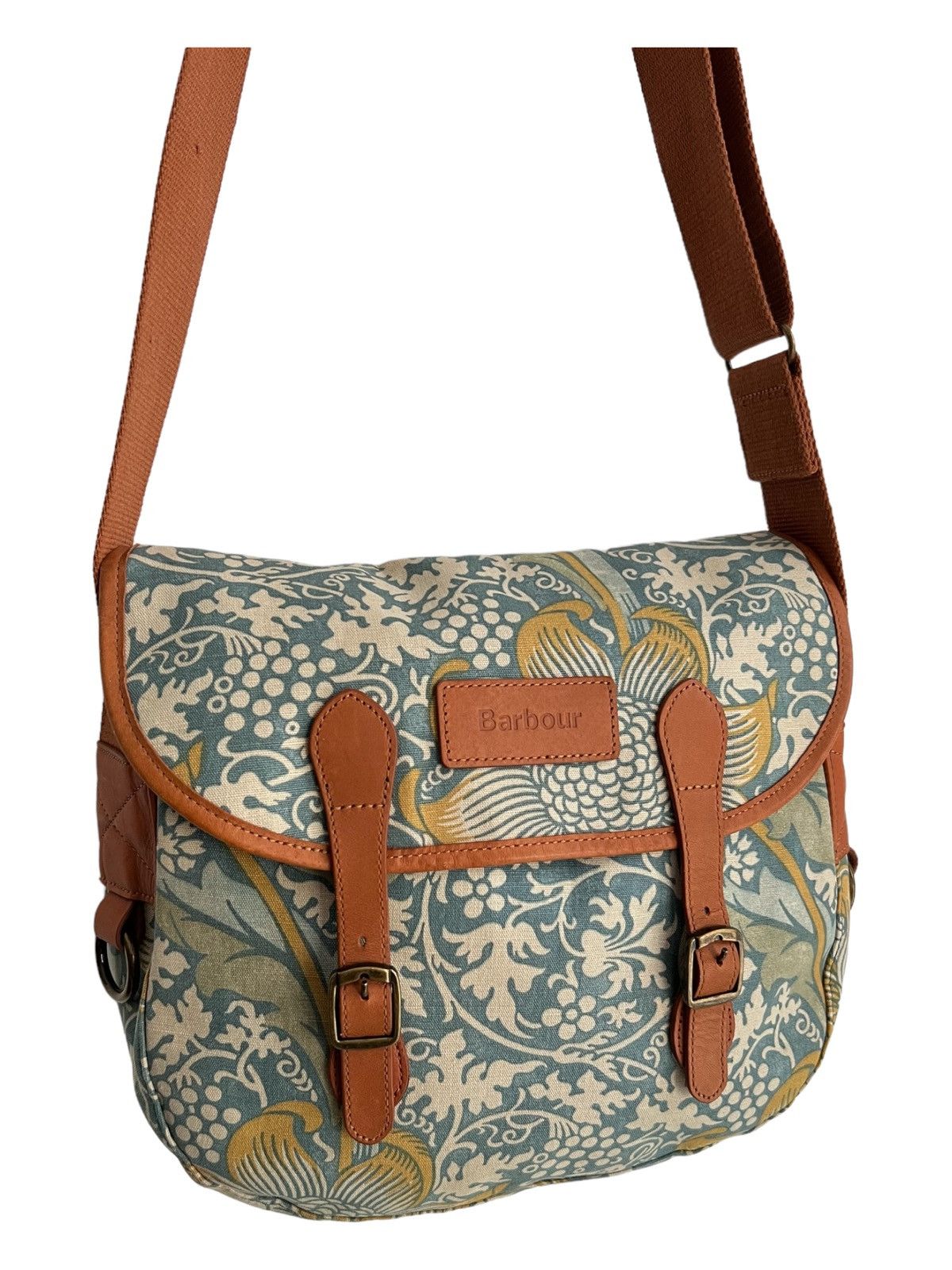 Barbour Barbour x William Morris 🌷Jacquard Leather Messenger Bag Size ONE SIZE - 4 Thumbnail